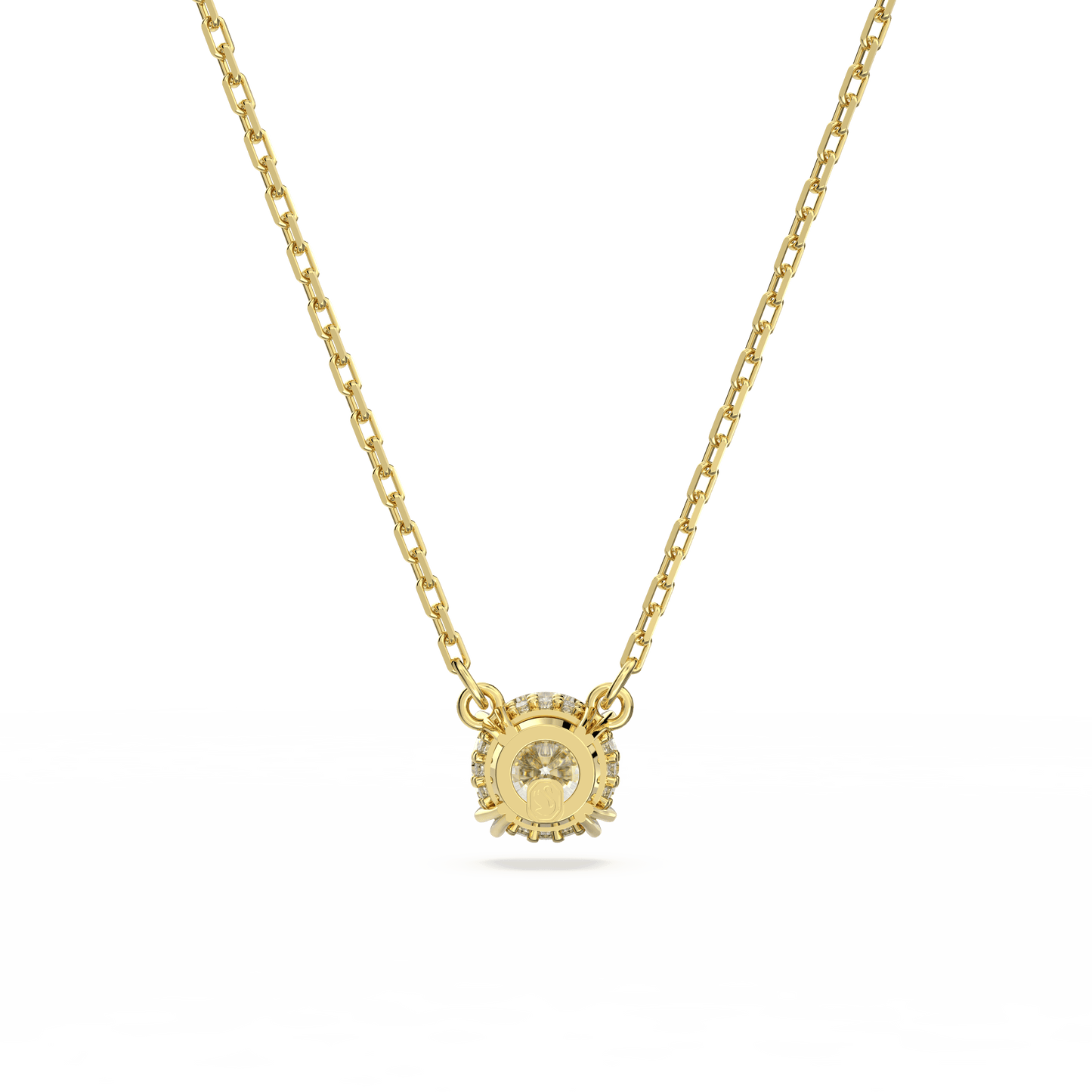 Stilla pendant, Round cut, White, Gold-tone plated 5636703