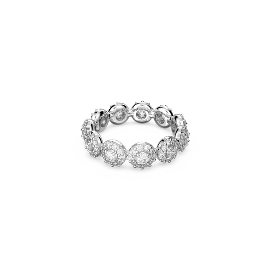 Una Angelic ring, Round cut, White, Rhodium plated 5642609