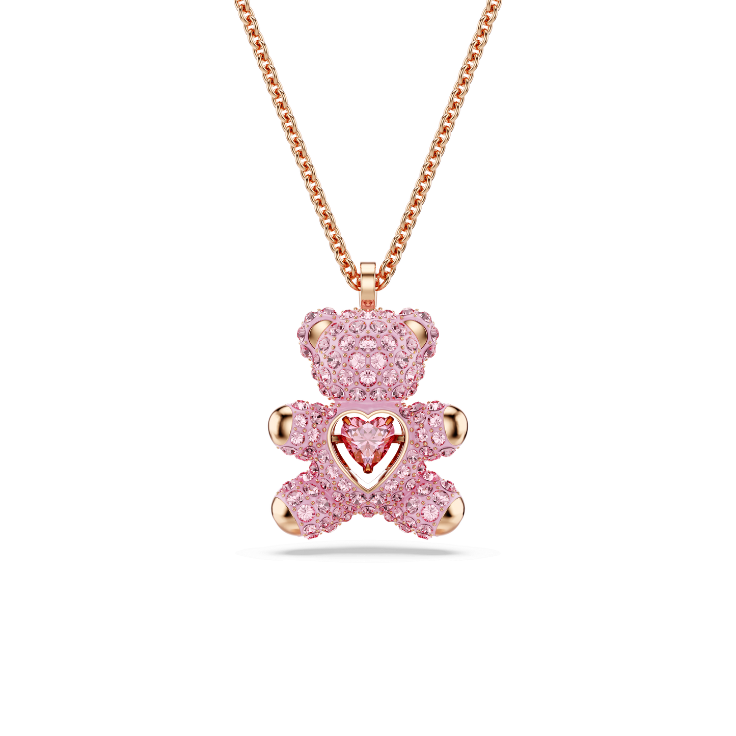 Teddy pendant, Bear, Pink, Rose gold-tone plated 5642976