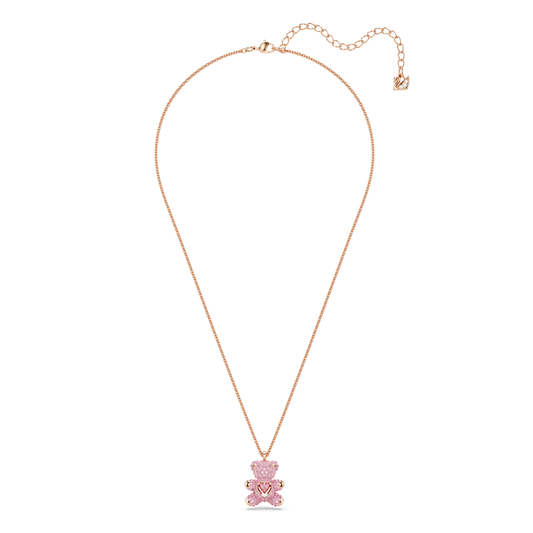 Teddy pendant, Bear, Pink, Rose gold-tone plated 5642976