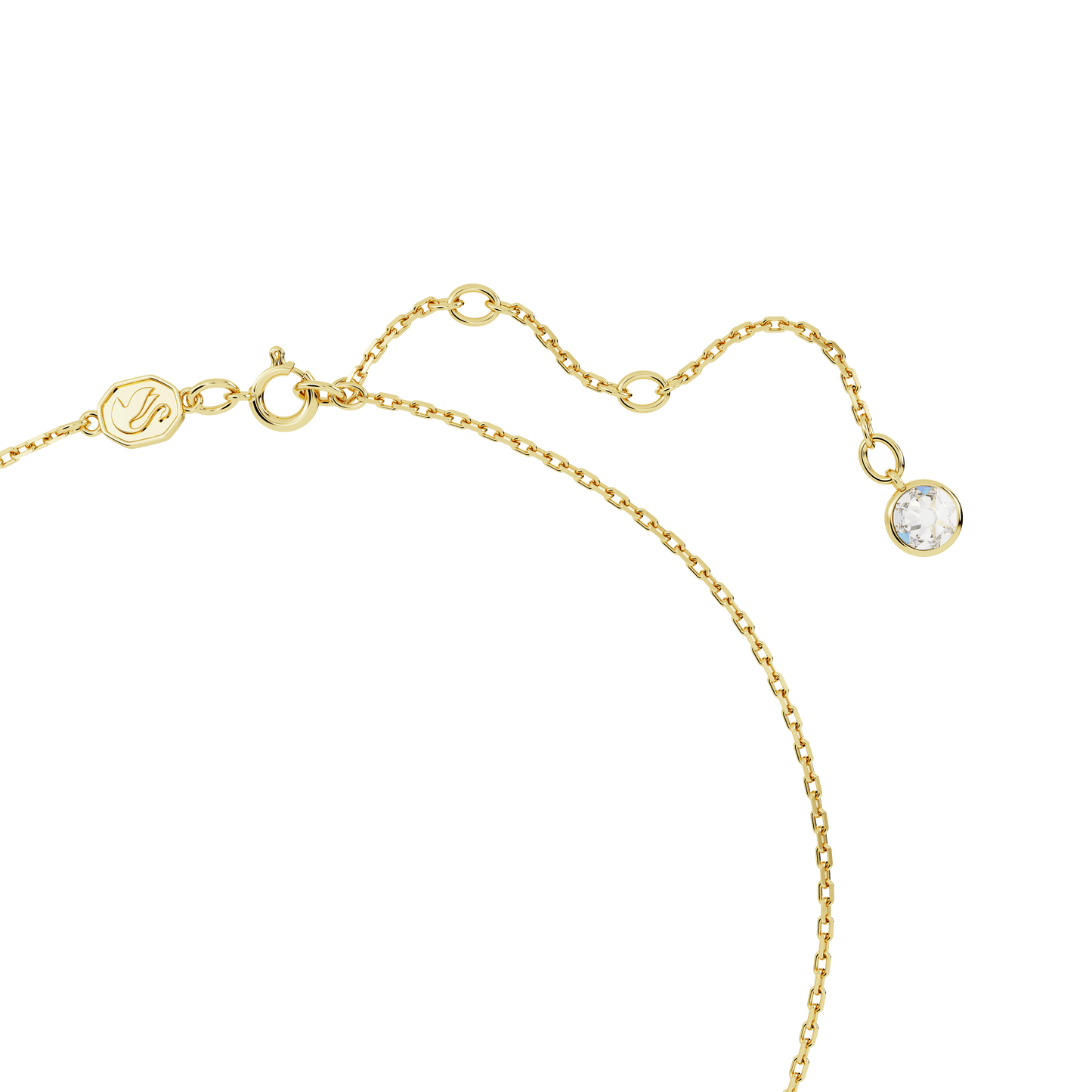 Chroma pendant, Pear cut, Green, Gold-tone plated 5648751