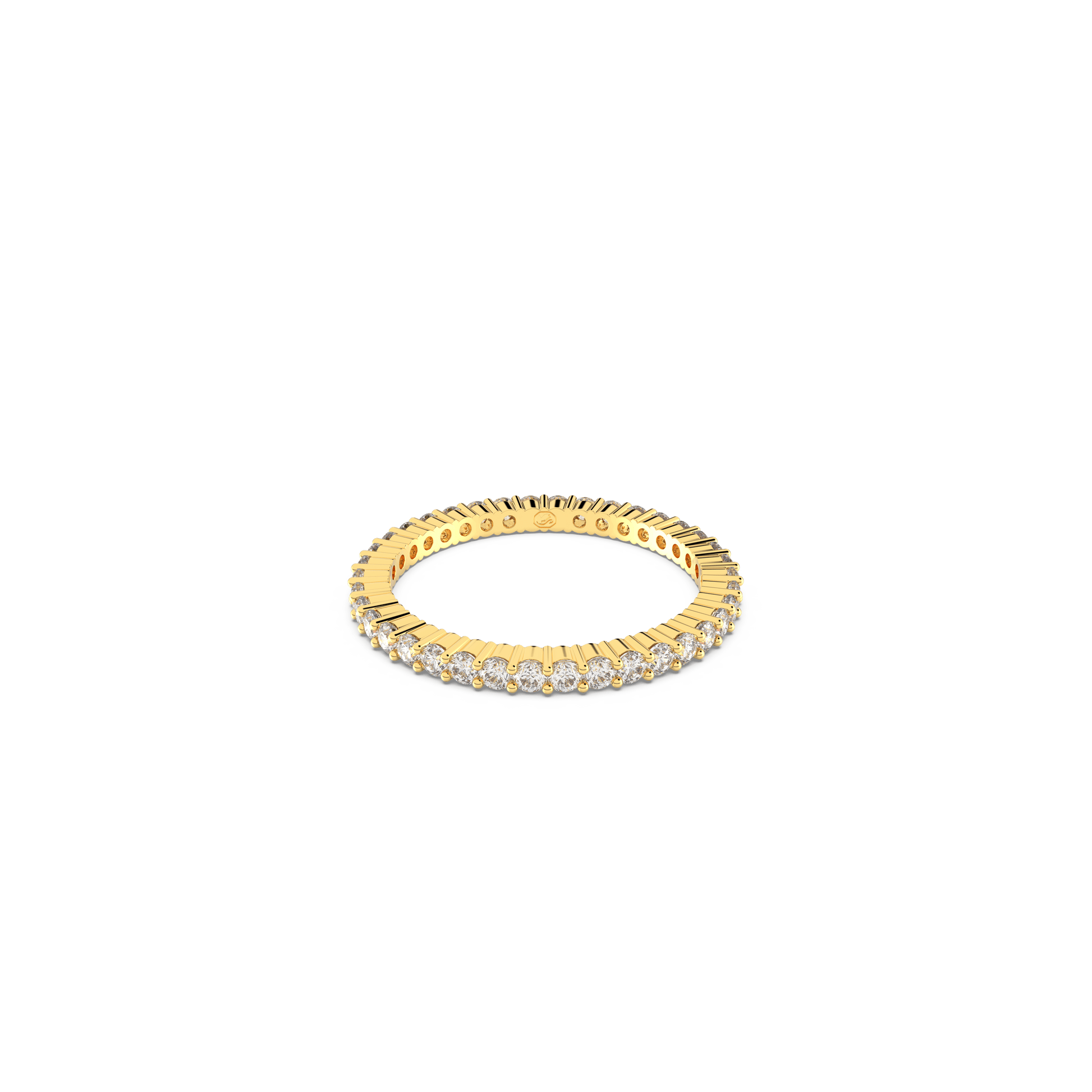 Matrix Vittore ring, Round cut, White, Gold-tone finish 5655703