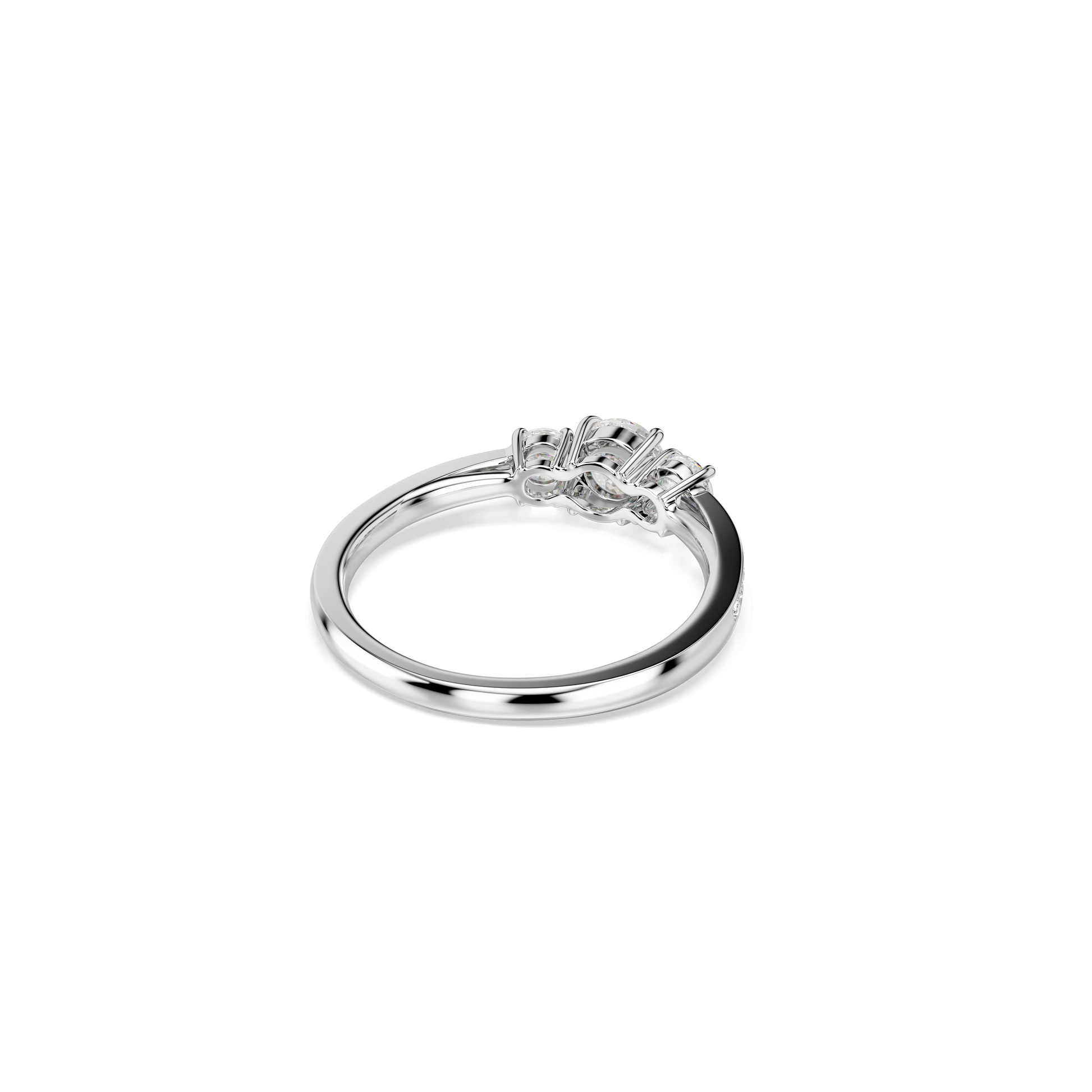 Stilla Attract ring, Round cut, White, Silver-tone finish 5655713