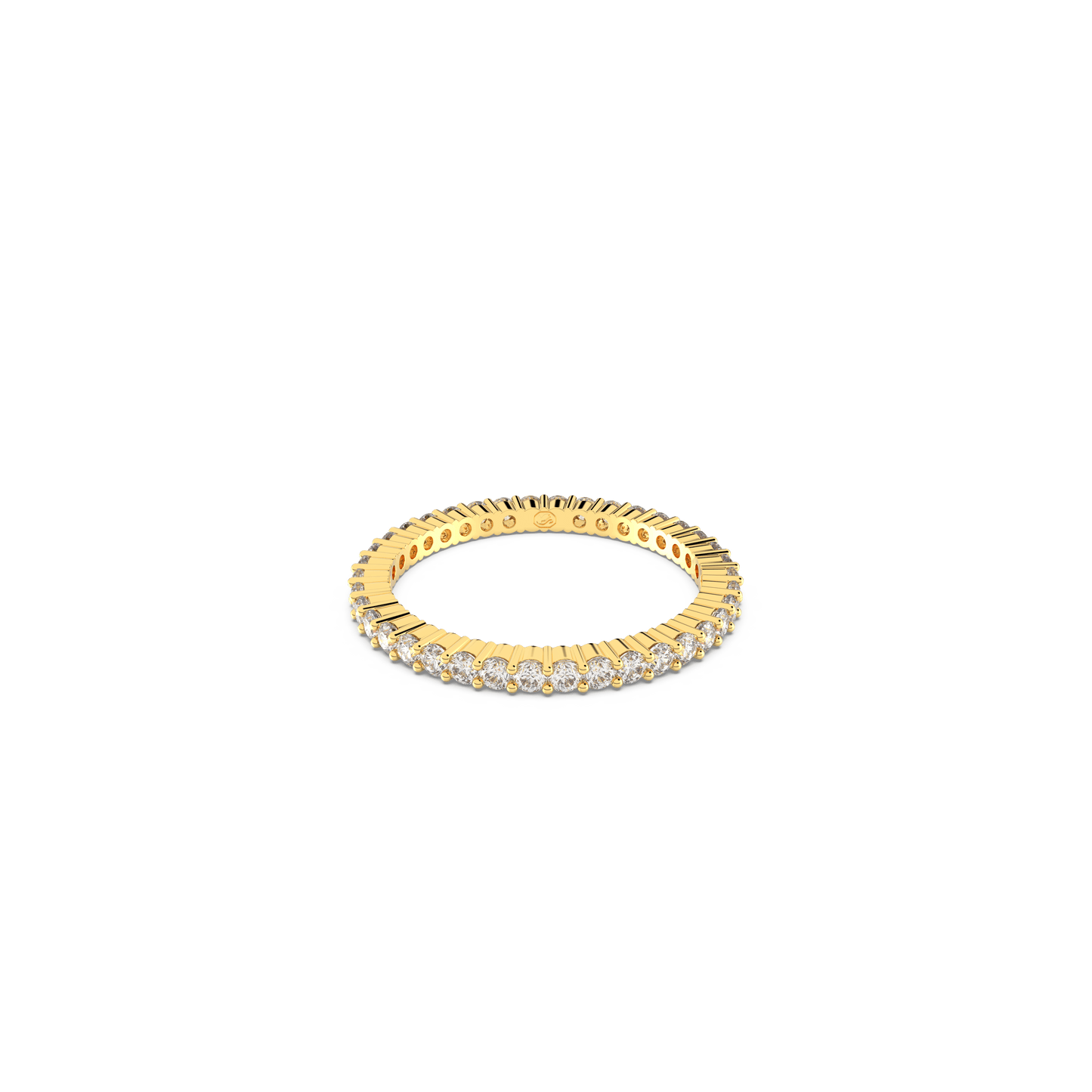Matrix Vittore ring, Round cut, White, Gold-tone finish 5656293