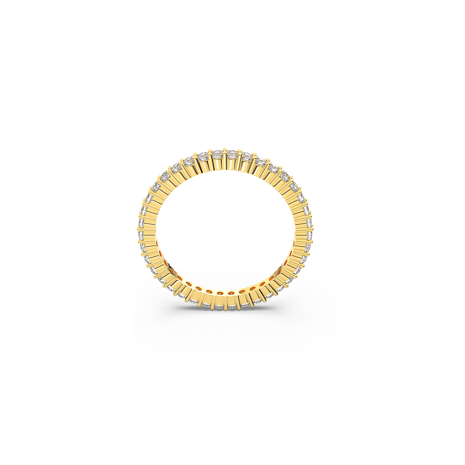Matrix Vittore ring, Round cut, White, Gold-tone finish 5656295