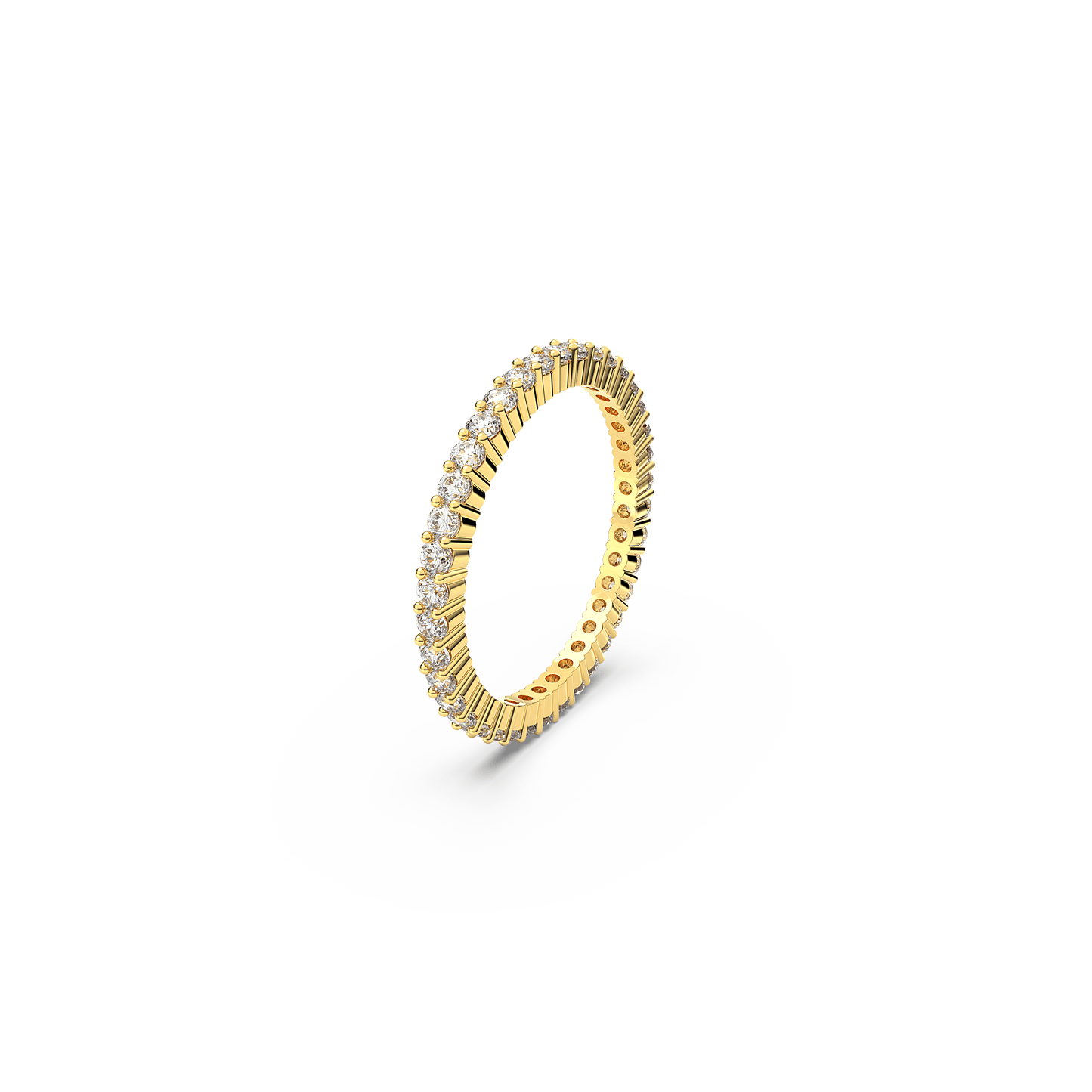 Matrix Vittore ring, Round cut, White, Gold-tone finish 5656296