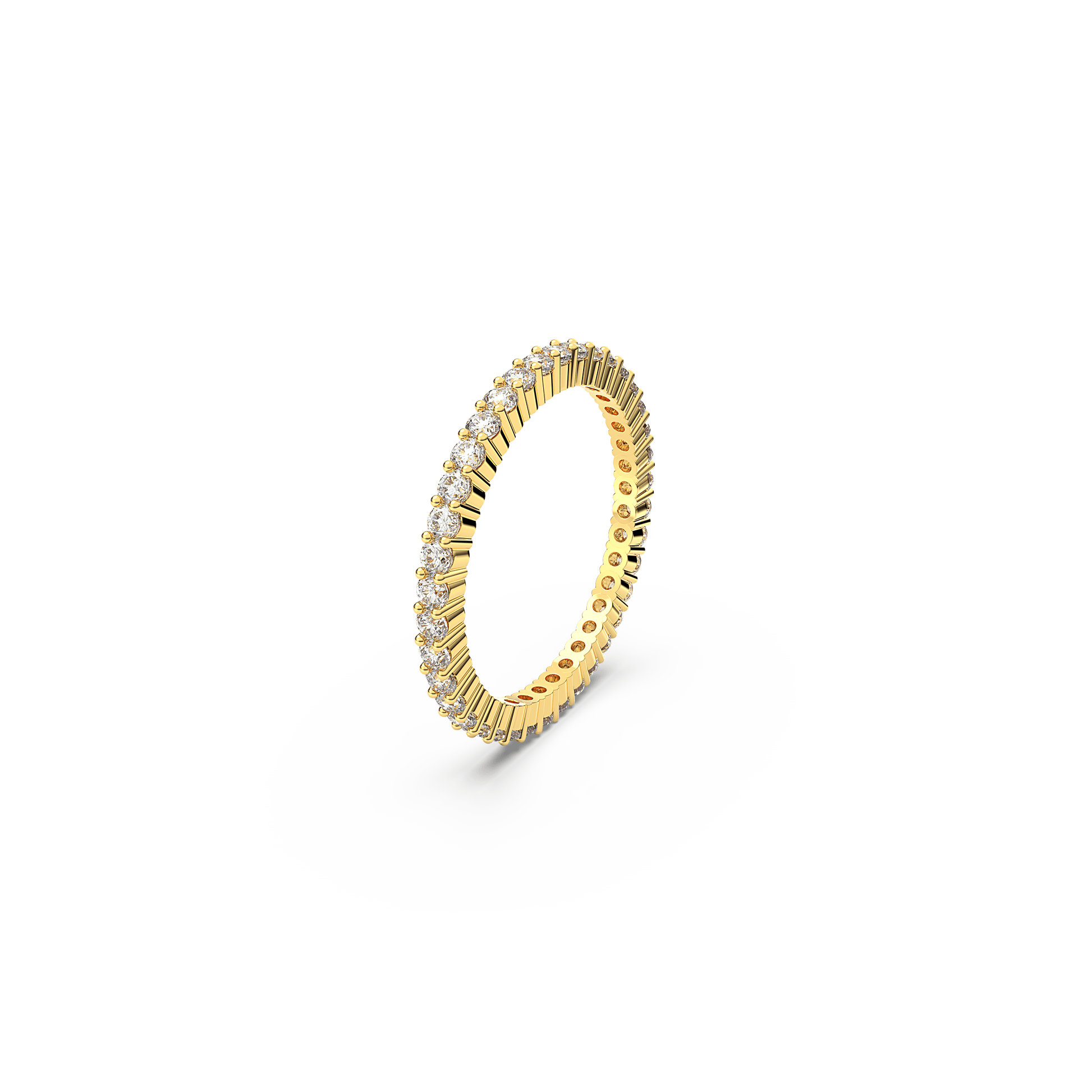 Matrix Vittore ring, Round cut, White, Gold-tone finish 5656296