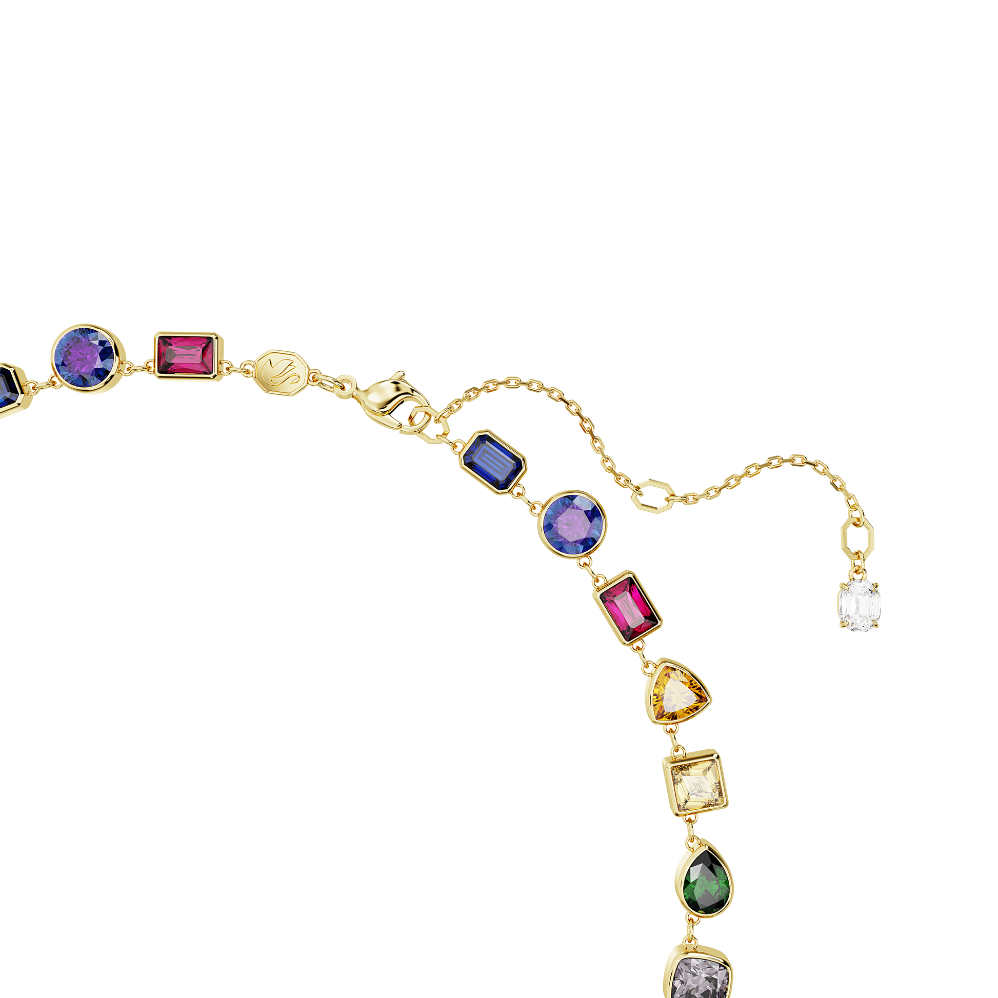 Imber necklace, Mixed cuts, Multicolored, Gold-tone plated 5662915
