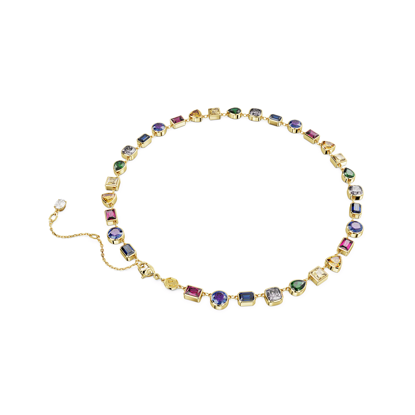 Imber necklace, Mixed cuts, Multicolored, Gold-tone plated 5662915