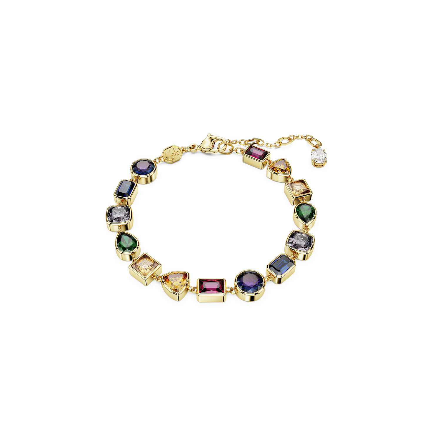 Imber bracelet, Mixed cuts, Multicolored, Gold-tone plated 5662925