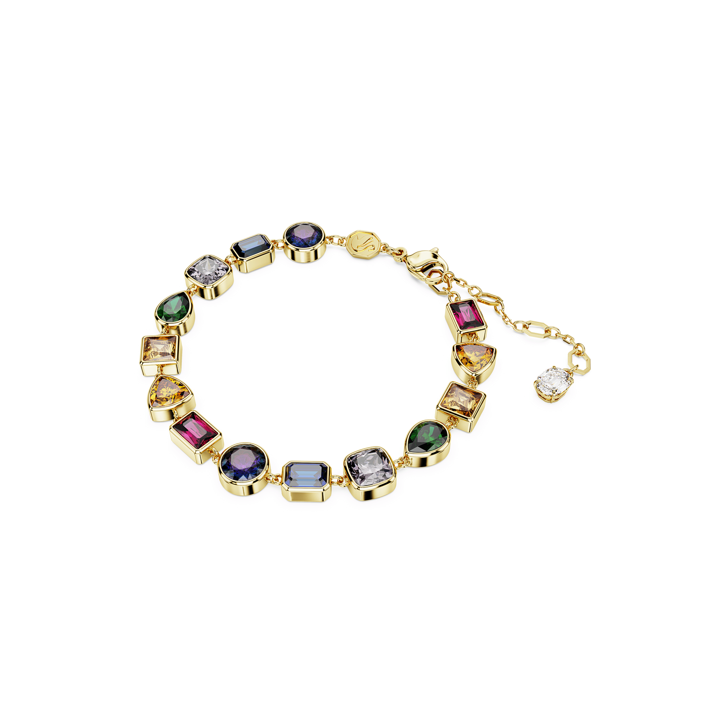 Imber bracelet, Mixed cuts, Multicolored, Gold-tone plated 5662925