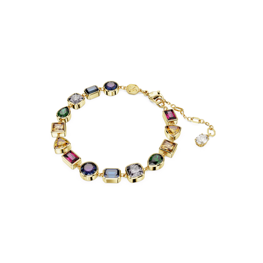 Imber bracelet, Mixed cuts, Multicolored, Gold-tone plated 5662925