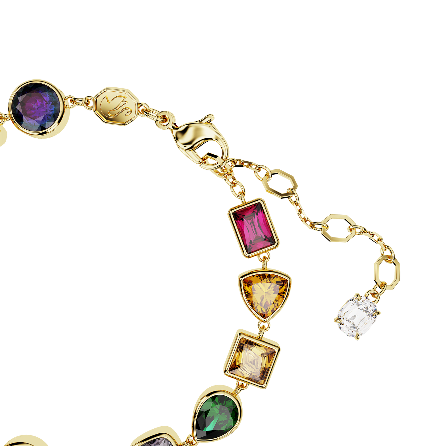 Imber bracelet, Mixed cuts, Multicolored, Gold-tone plated 5662925
