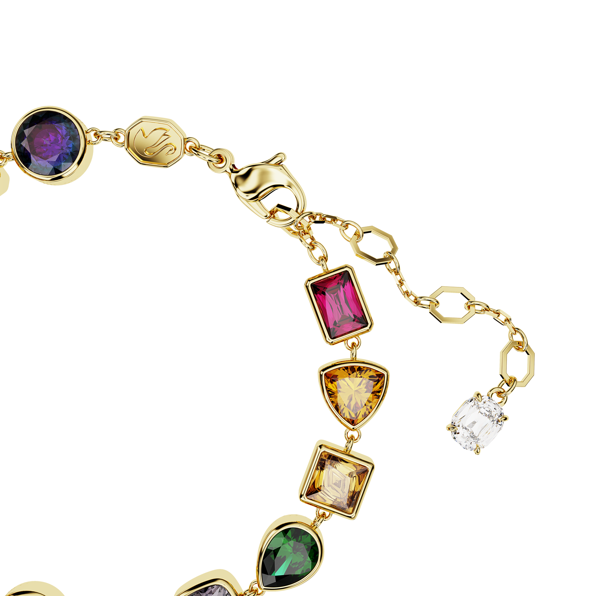 Imber bracelet, Mixed cuts, Multicolored, Gold-tone plated 5662925