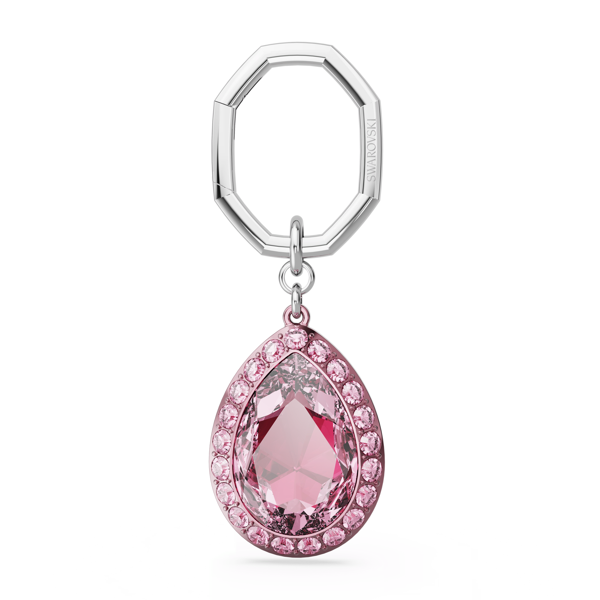 Key ring, Pear cut, Pink 5666646