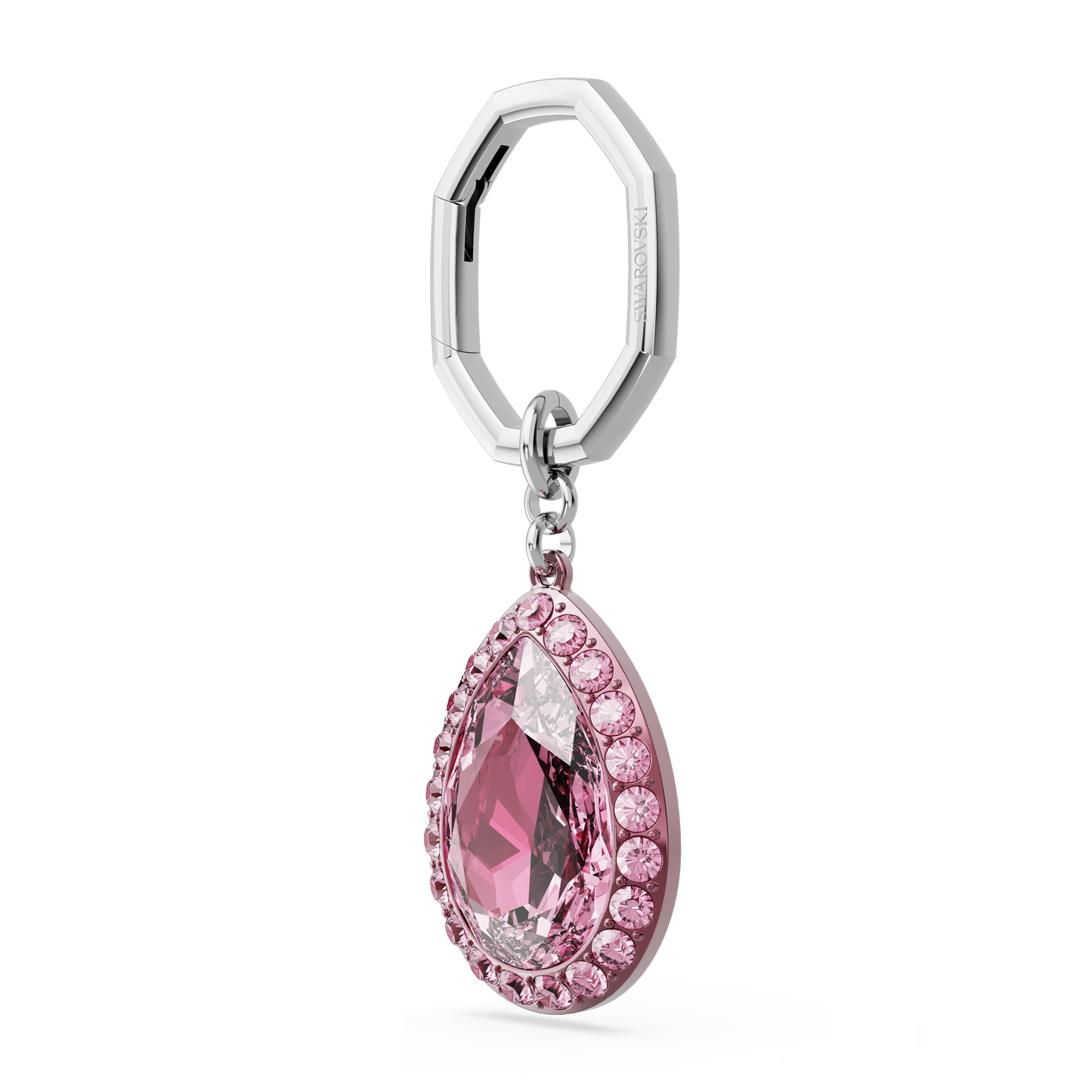 Key ring, Pear cut, Pink 5666646