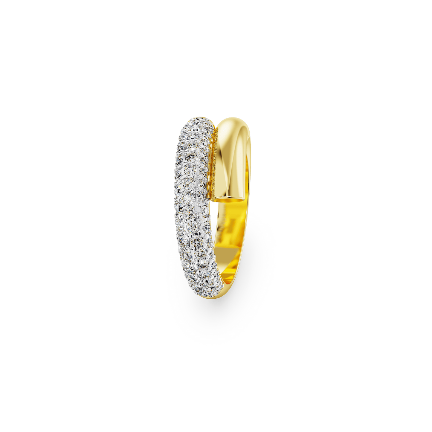 Dextera ring, White, Gold-tone plated 5668812