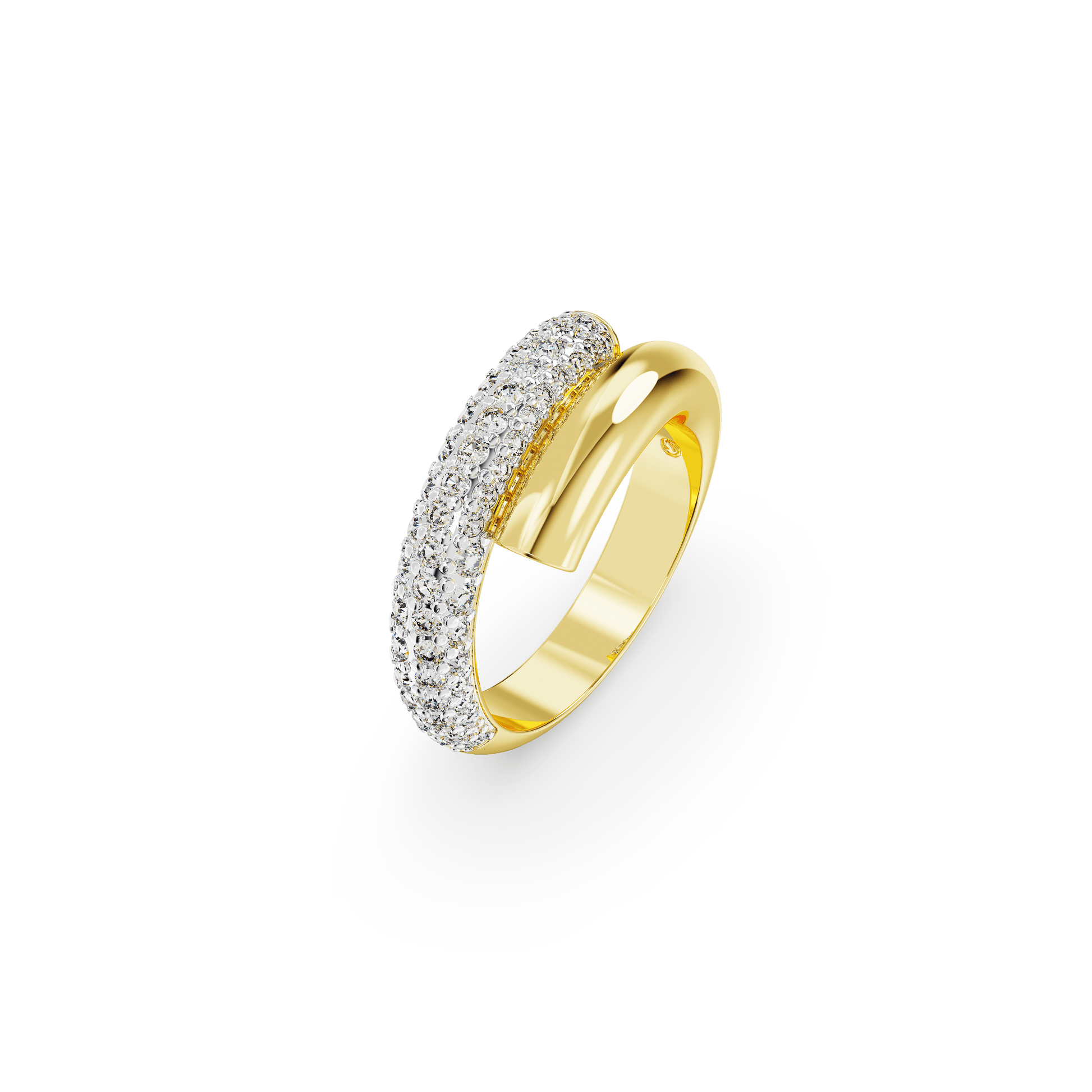 Dextera ring, White, Gold-tone plated 5668813