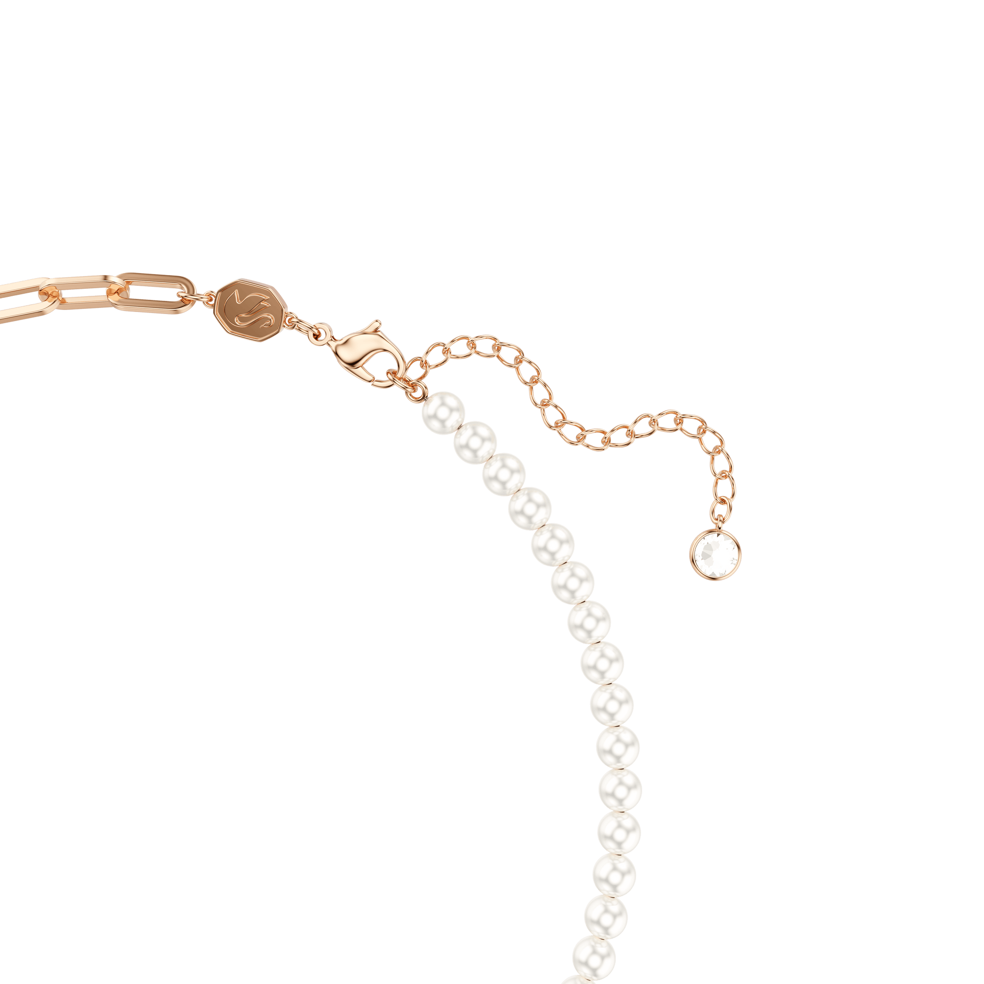 Teddy pendant, Crystal pearl, Bear, Pink, Rose gold-tone plated 5669166