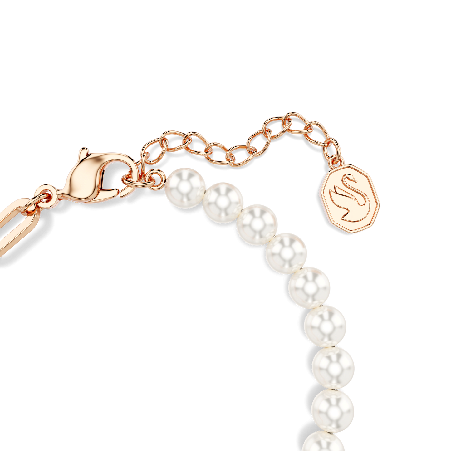 Teddy bracelet, Crystal pearl, Bear, Pink, Rose gold-tone plated 5669169