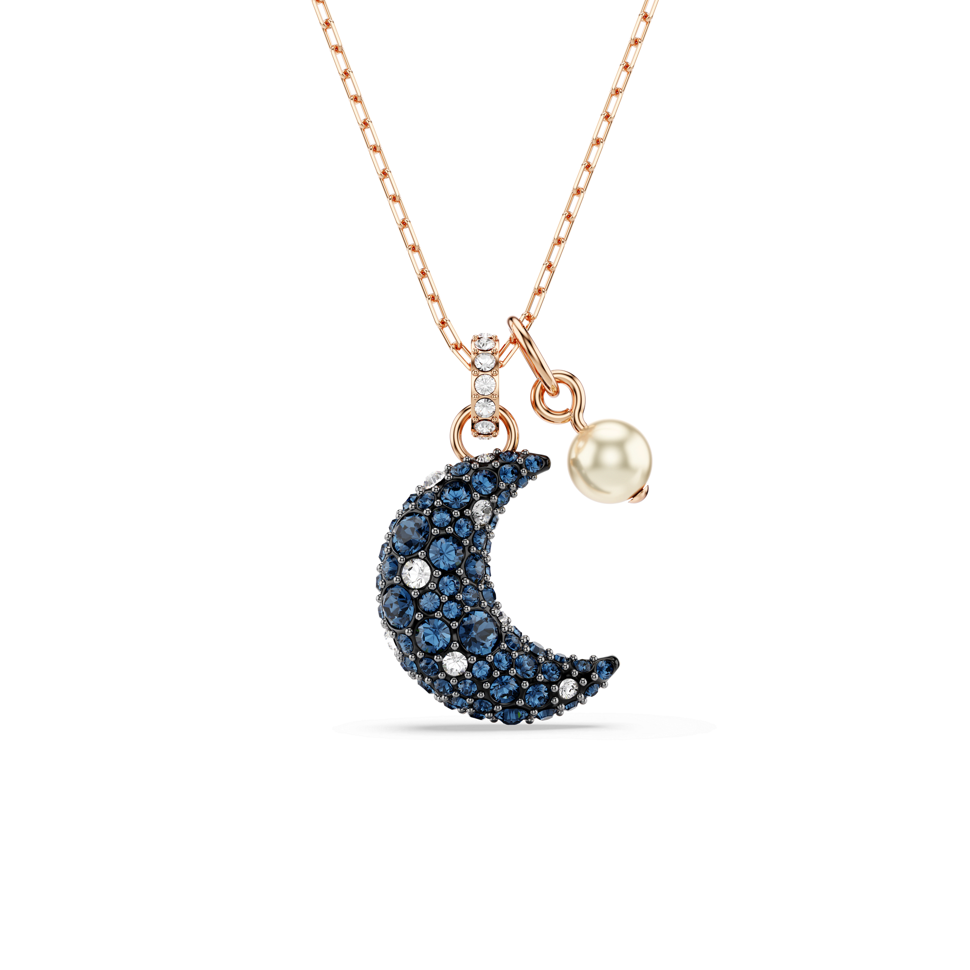 Sublima pendant, Crystal pearl, Moon, Multicolored, Rose gold-tone plated 5671585
