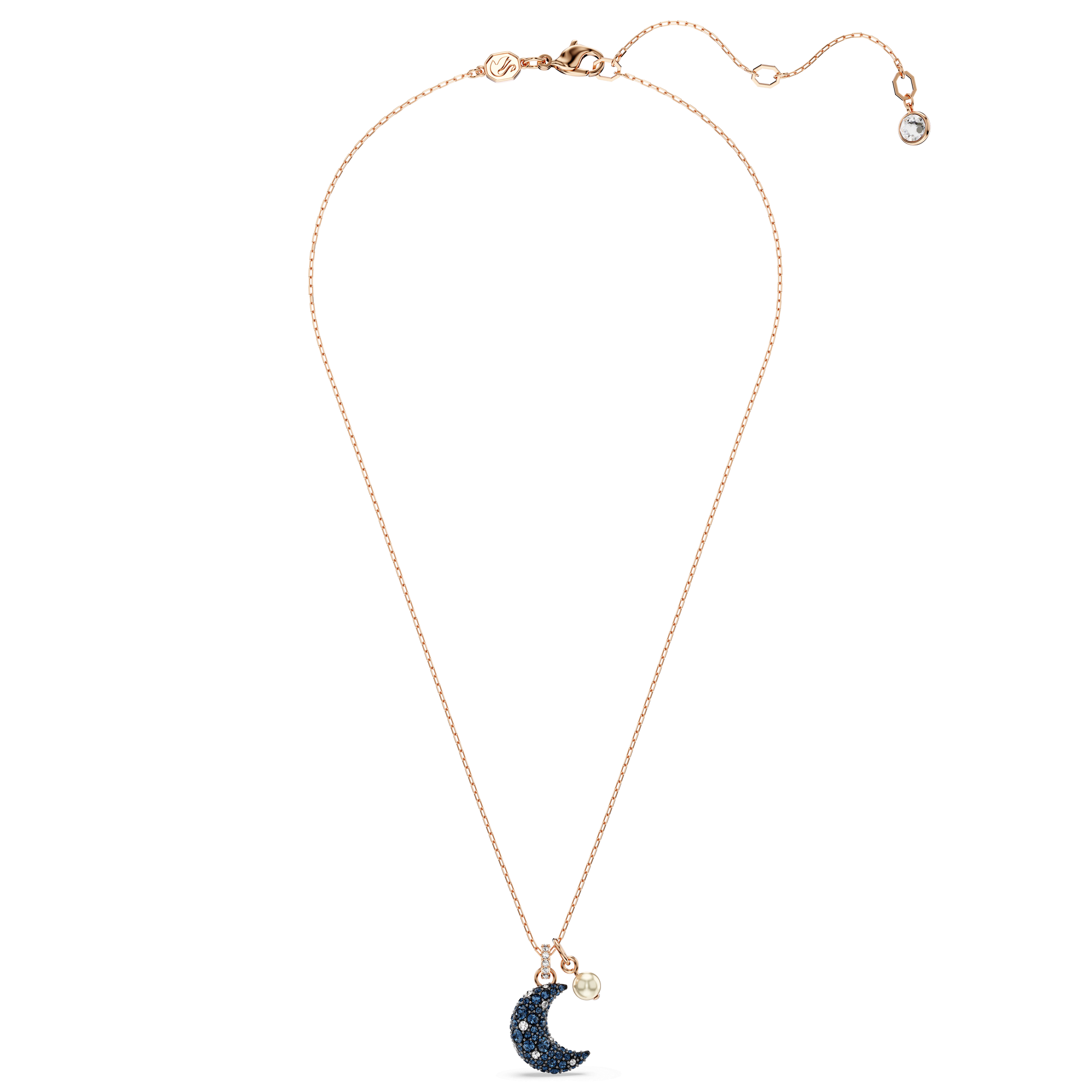 Sublima pendant, Crystal pearl, Moon, Multicolored, Rose gold-tone plated 5671585