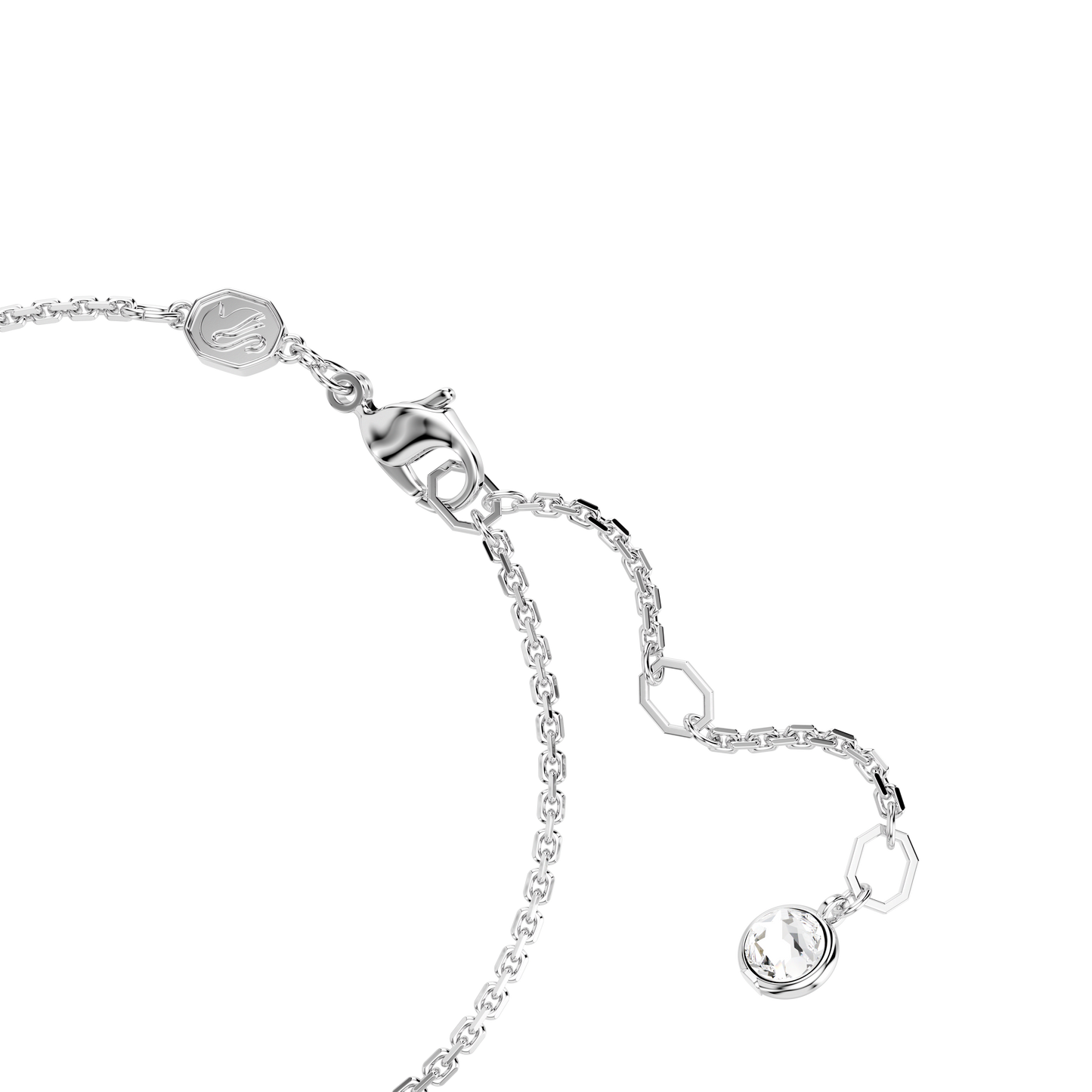 Hyperbola bracelet, Infinity, White, Rhodium plated 5679664