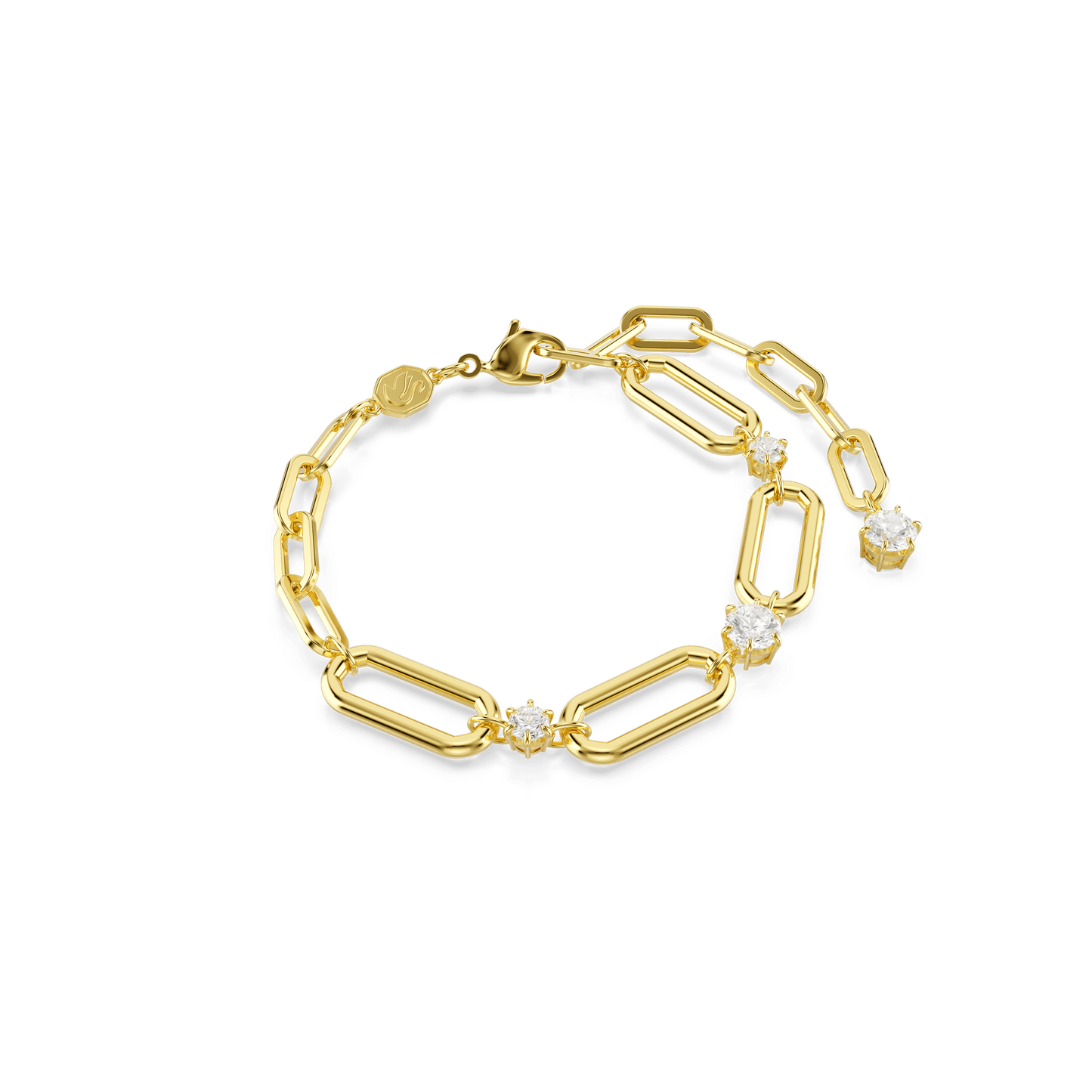 Constella bracelet, White, Gold-tone plated 5683359