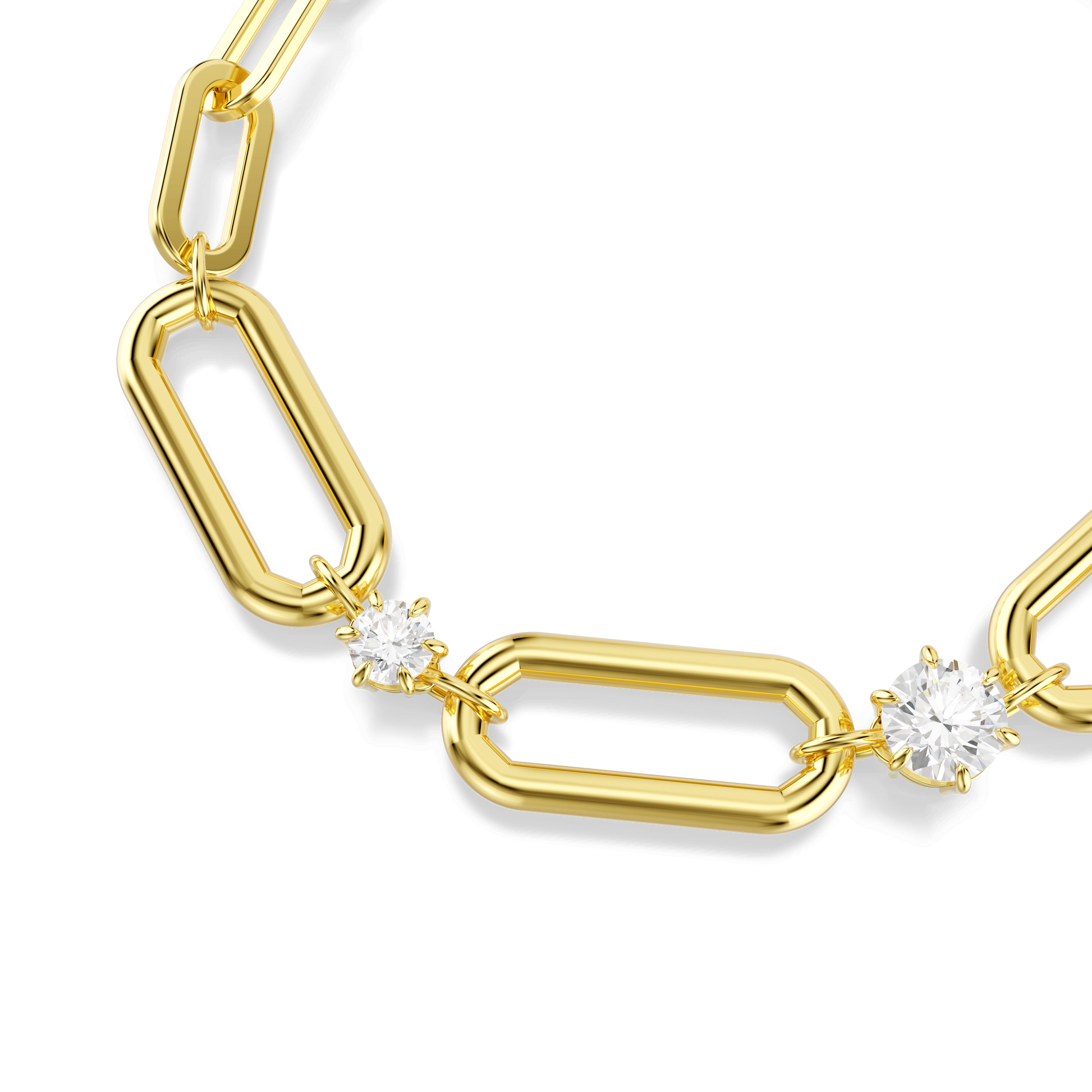 Constella bracelet, White, Gold-tone plated 5683359