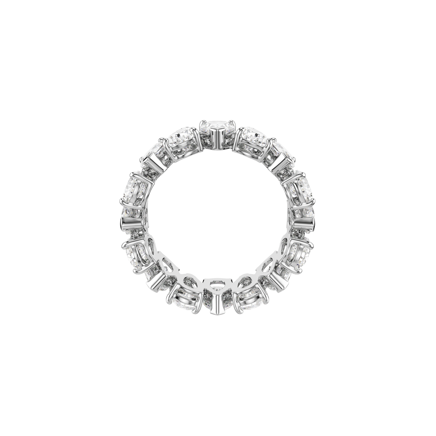 Matrix Vittore ring, Pear cut, White, Silver-tone finish 5689469