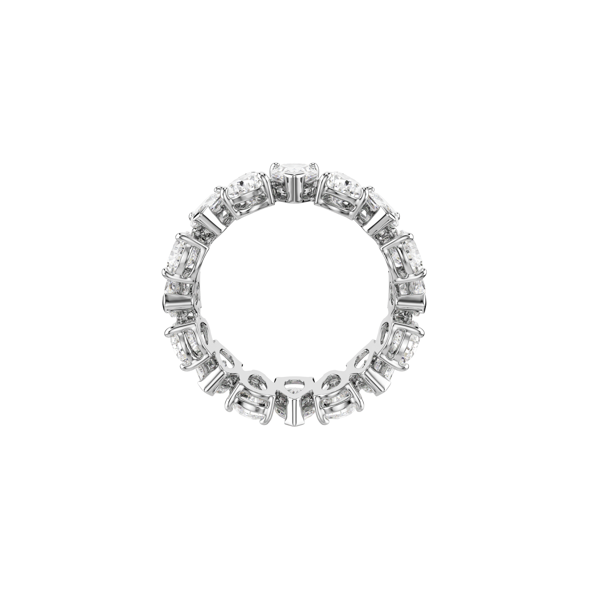 Matrix Vittore ring, Pear cut, White, Silver-tone finish 5689469