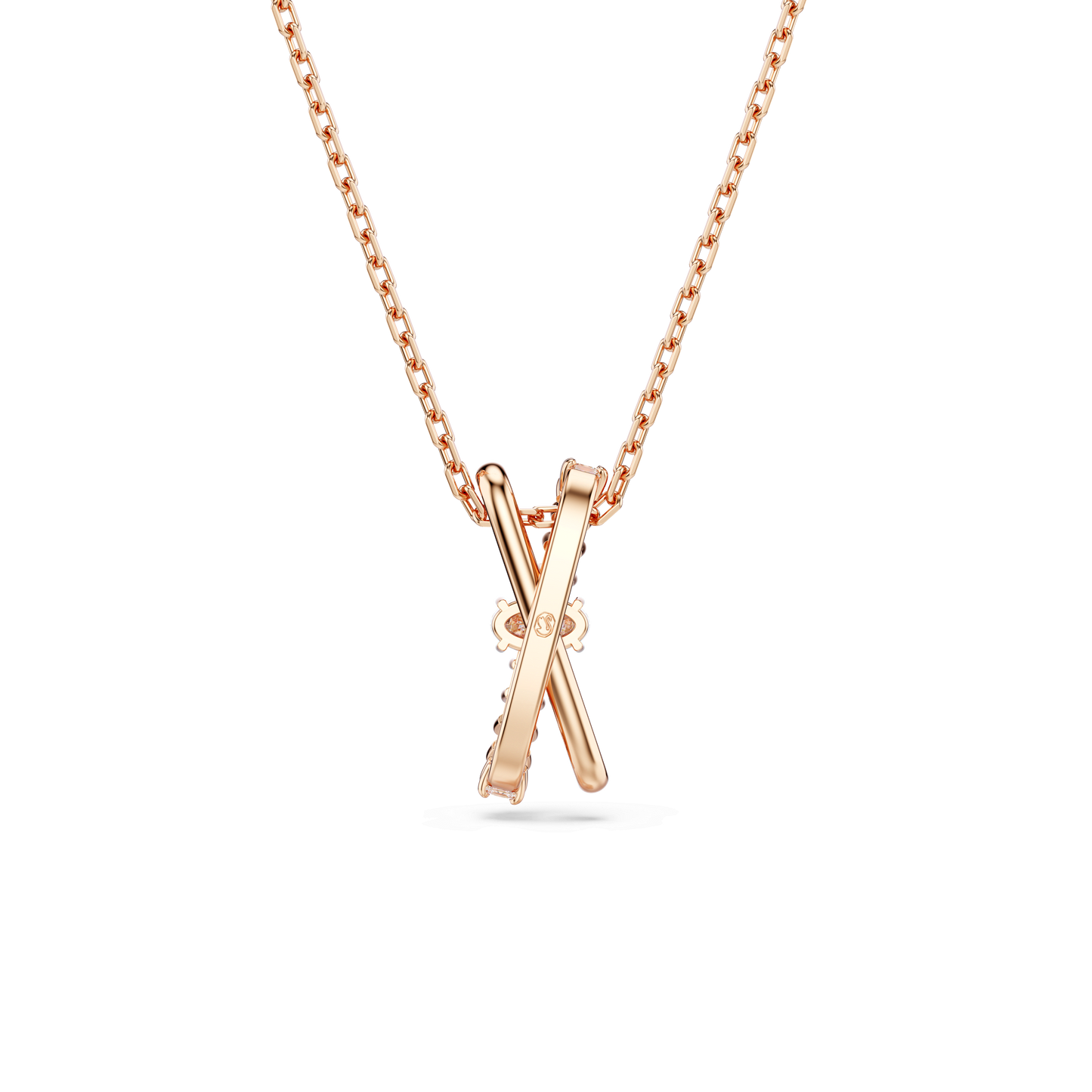 Hyperbola pendant, Mixed cuts, Twist, White, Rose gold-tone plated 5689788