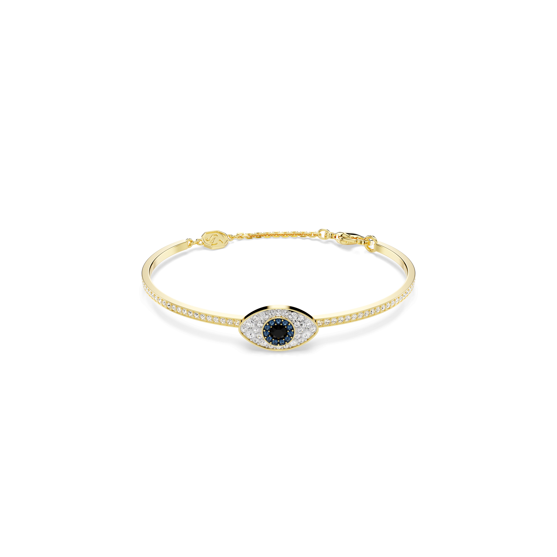 Symbolica bangle, Evil eye, Blue, Gold-tone plated 5692171