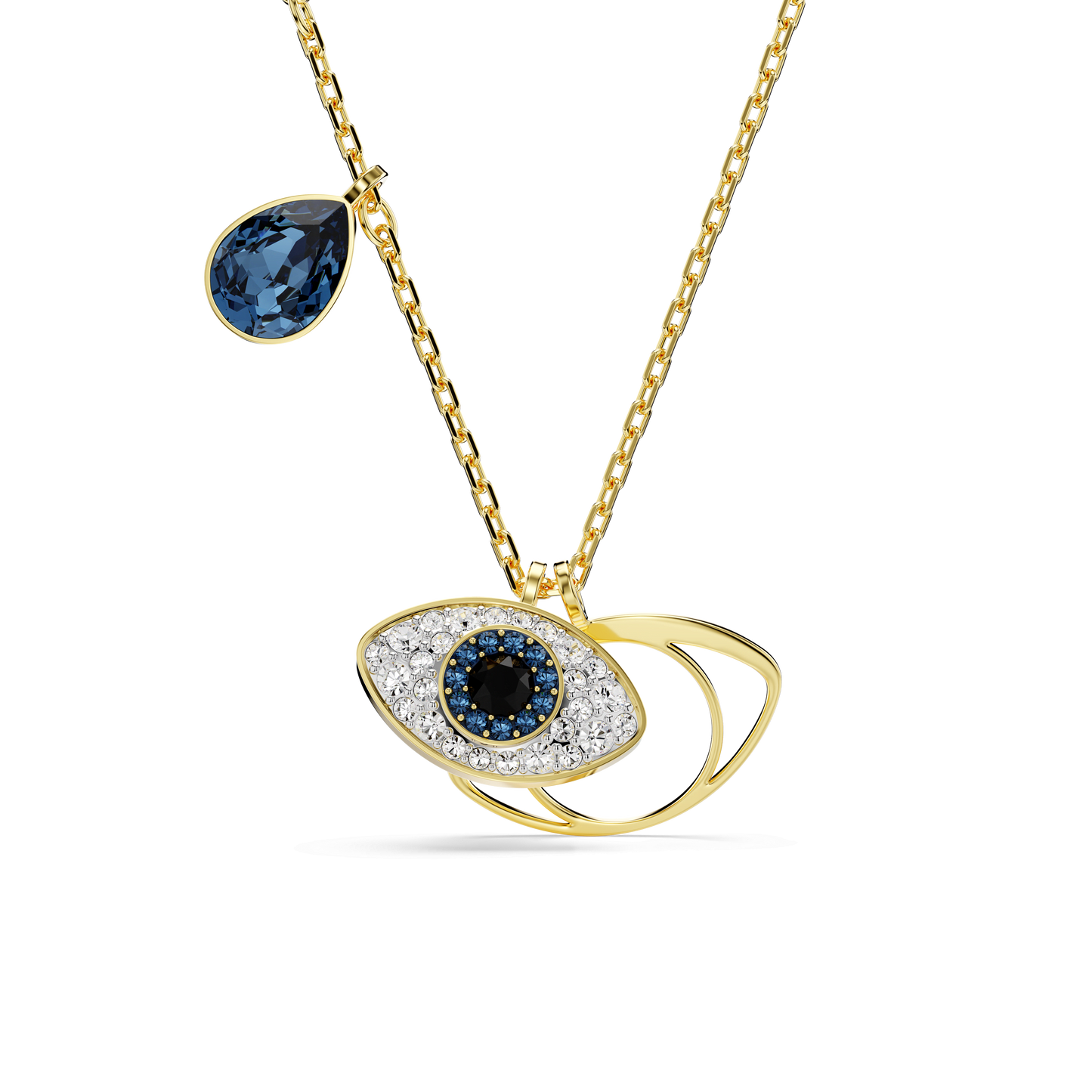 Symbolica pendant, Evil eye, Blue, Gold-tone plated 5692178