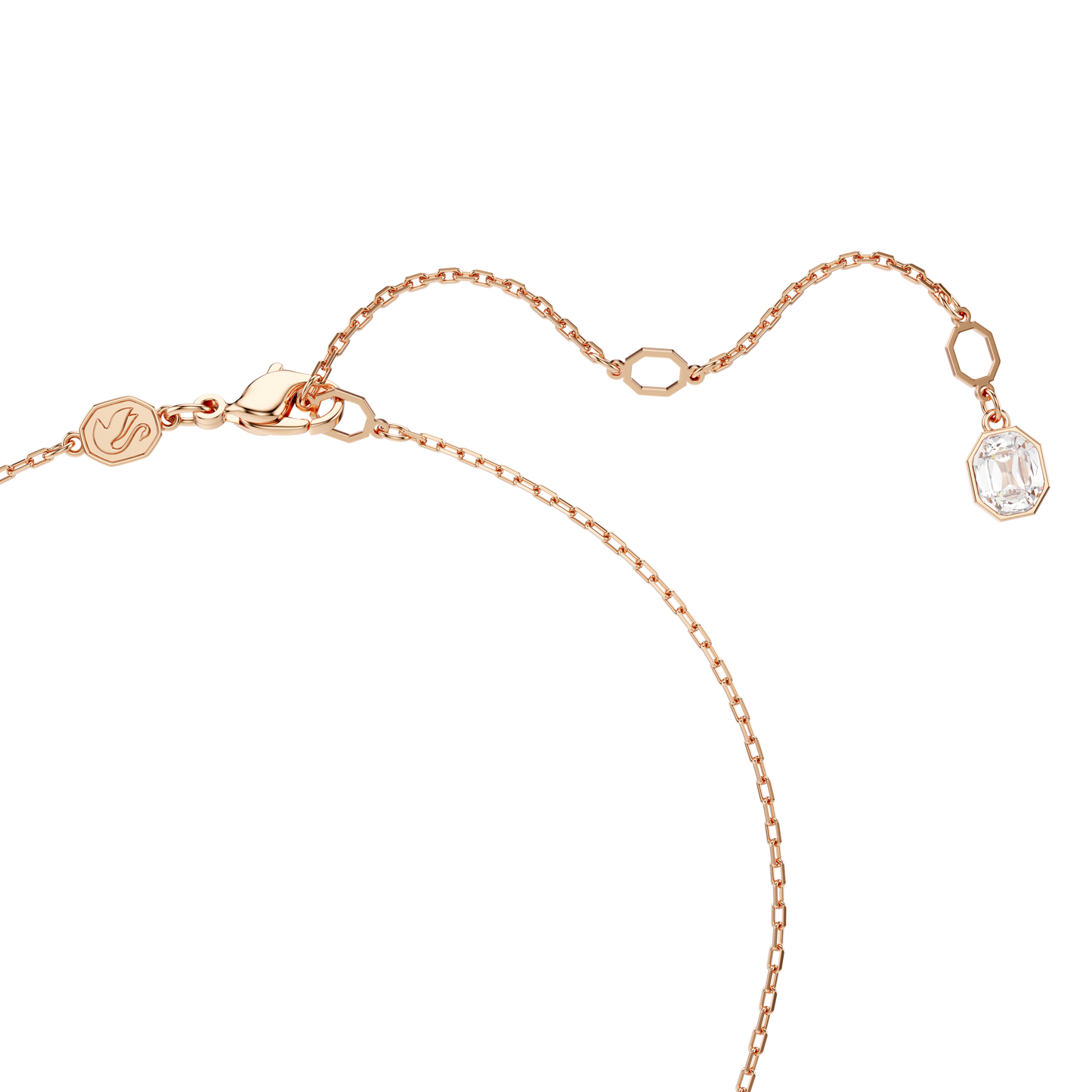 Constella pendant, Pavé, Round cut, White, Rose gold-tone plated 5692266