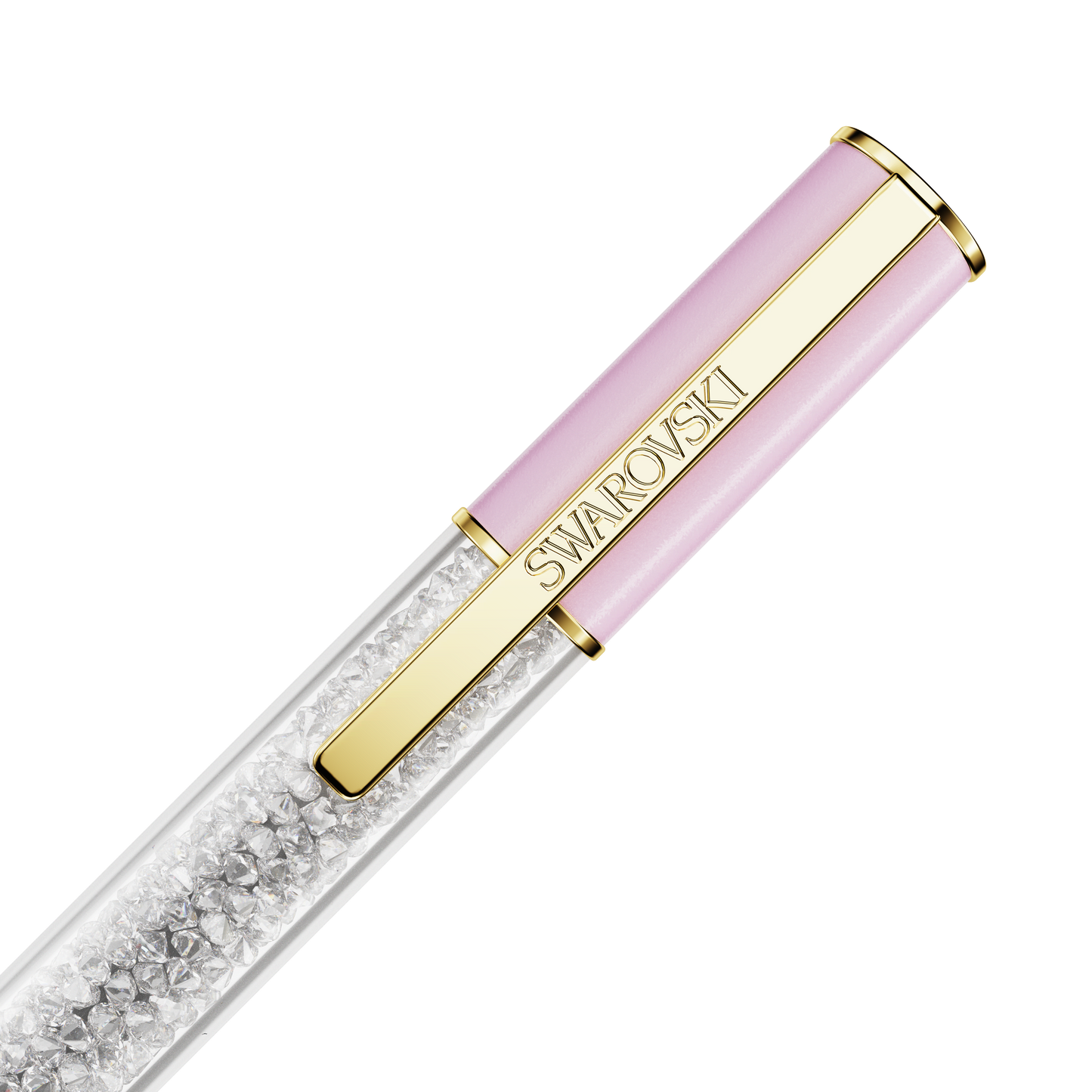 Crystalline ballpoint pen, Pink, Gold-tone plated 5693725