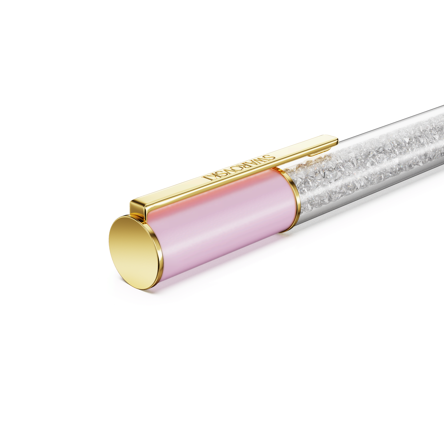 Crystalline ballpoint pen, Pink, Gold-tone plated 5693725