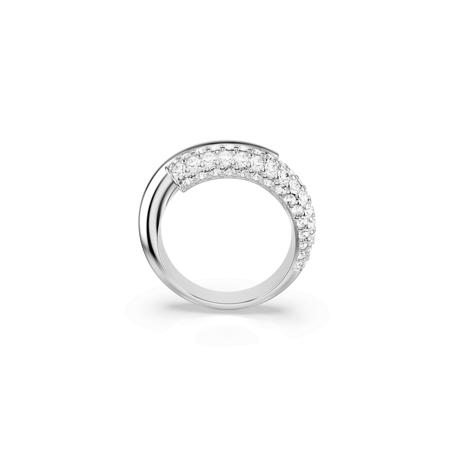 Dextera ring, White, Rhodium plated 5695934