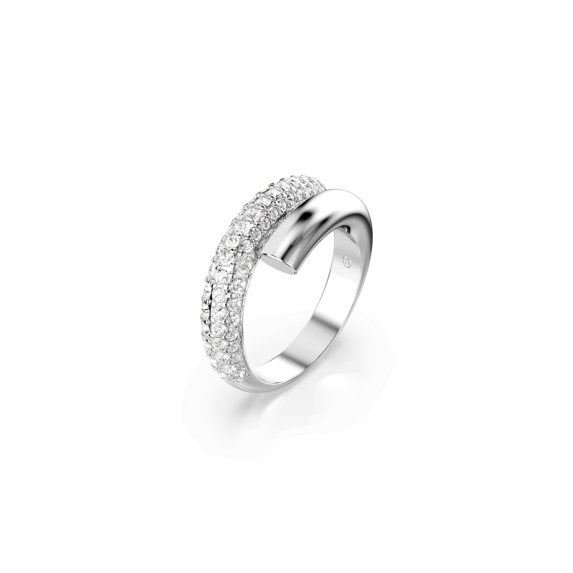 Dextera ring, White, Rhodium plated 5695935