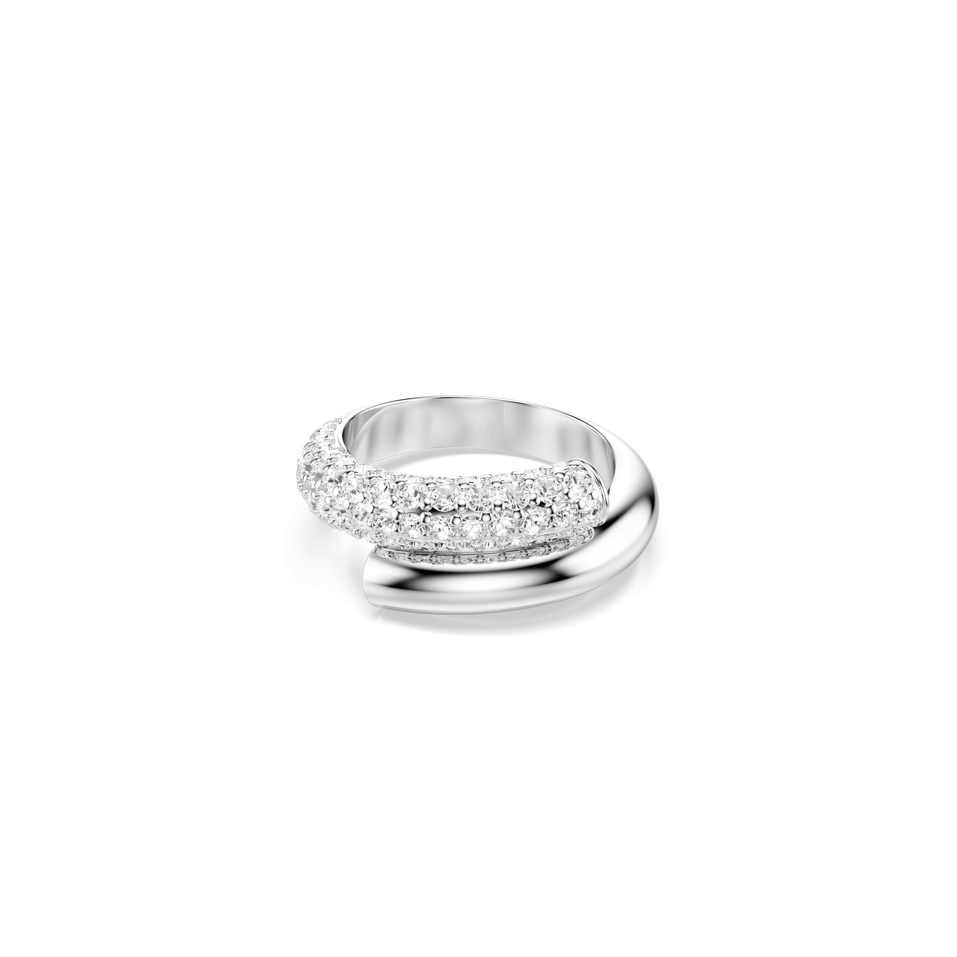 Dextera ring, White, Rhodium plated 5695936