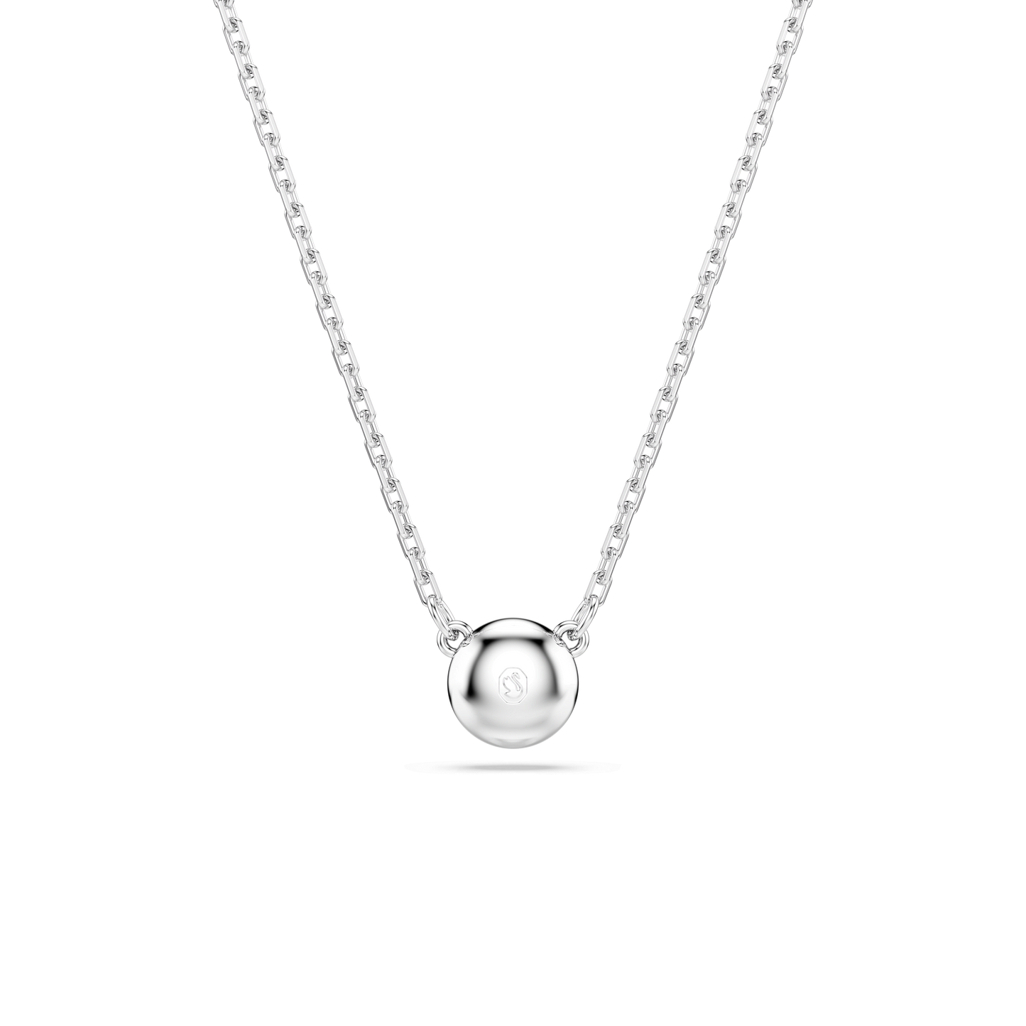 Imber pendant, Round cut, White, Rhodium plated 5696039