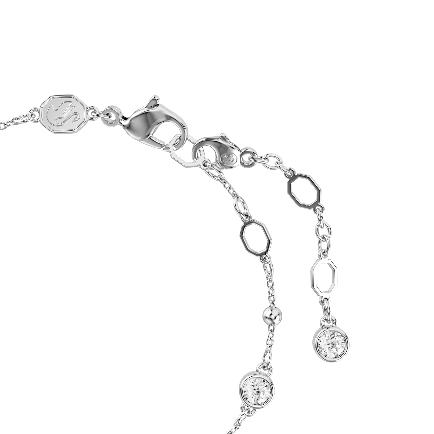 Imber bracelet, Round cut, White, Rhodium plated 5696079