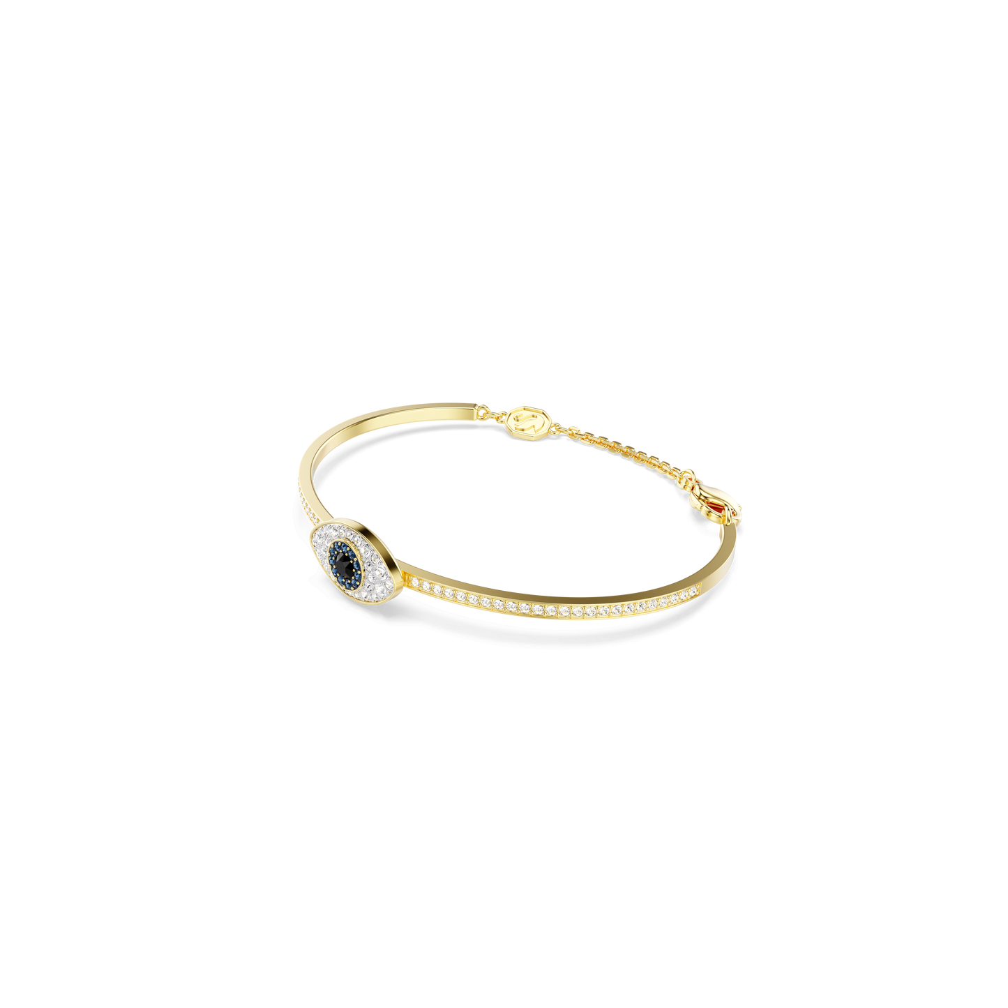 Symbolica bangle, Evil eye, Blue, Gold-tone plated 5700879
