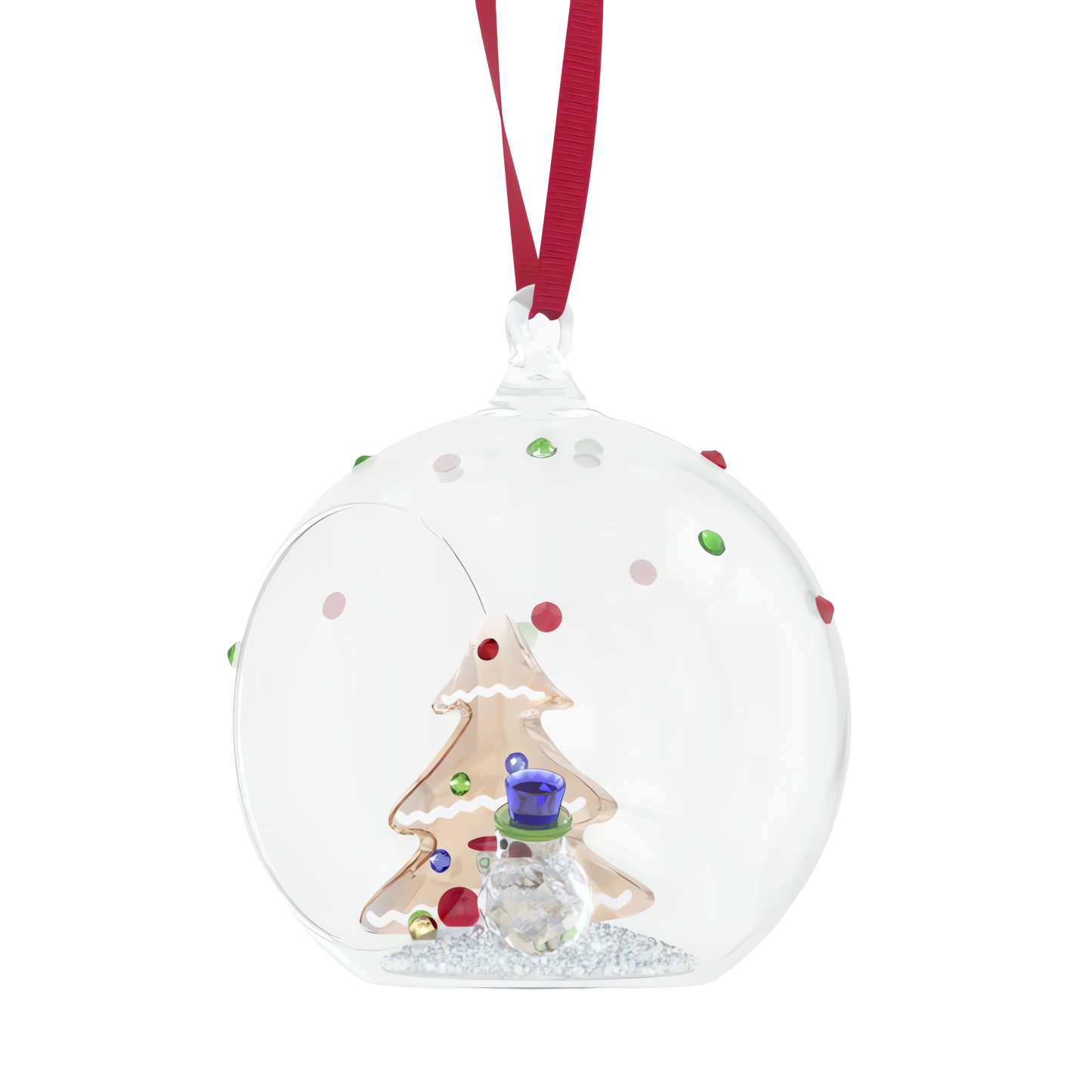 Holiday Cheers Tree and Snowman Ball Ornament 5701509