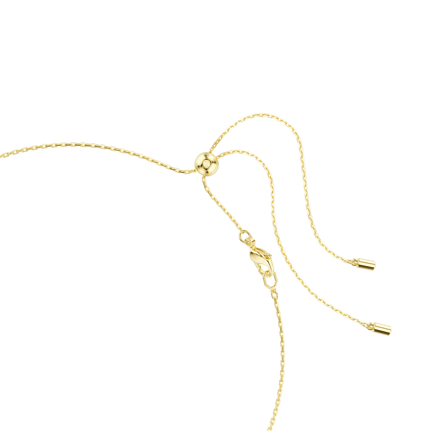 Imber necklace, Mixed cuts, White, Gold-tone plated 5705463