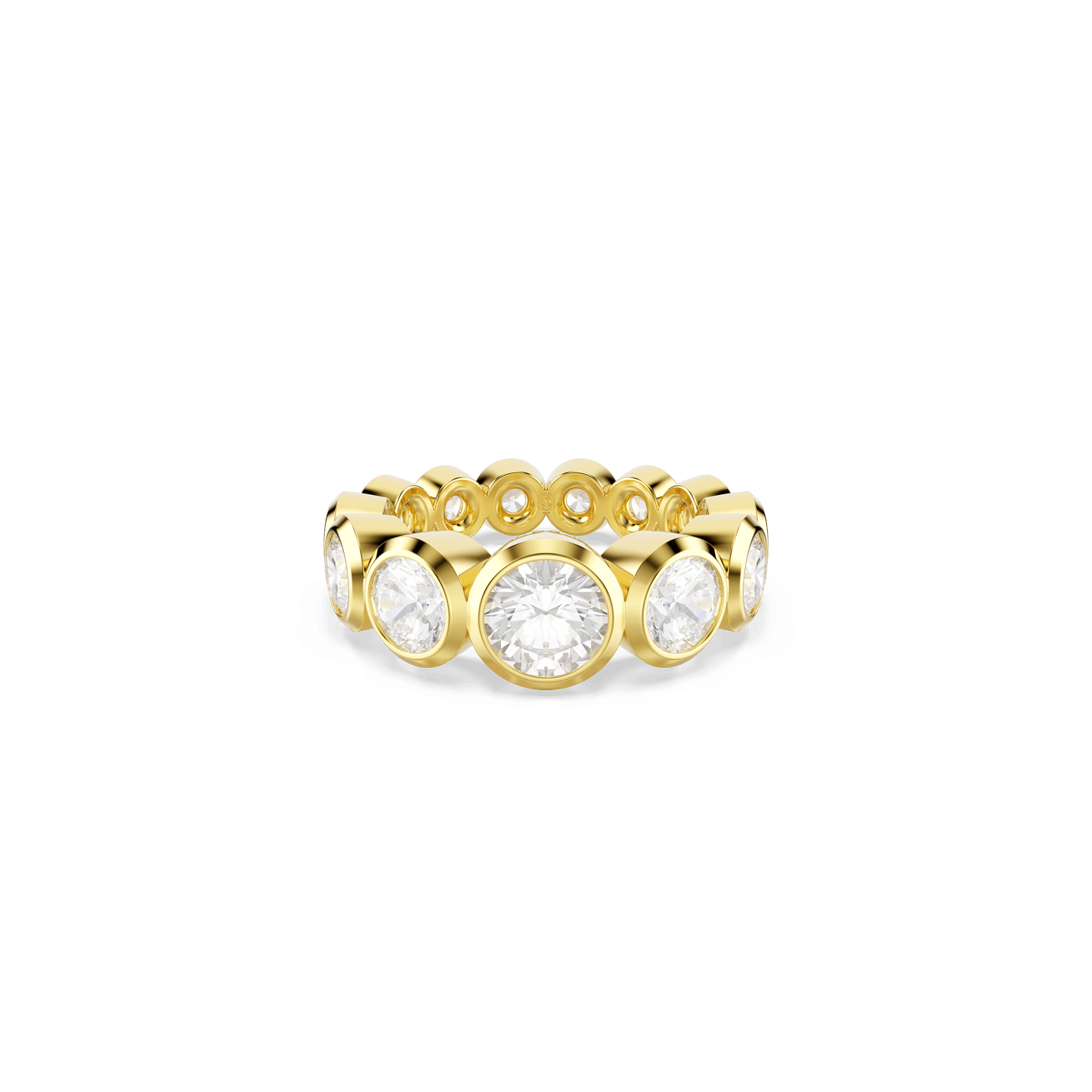 Imber ring, Mixed round cuts, White, Gold-tone plated 5705474