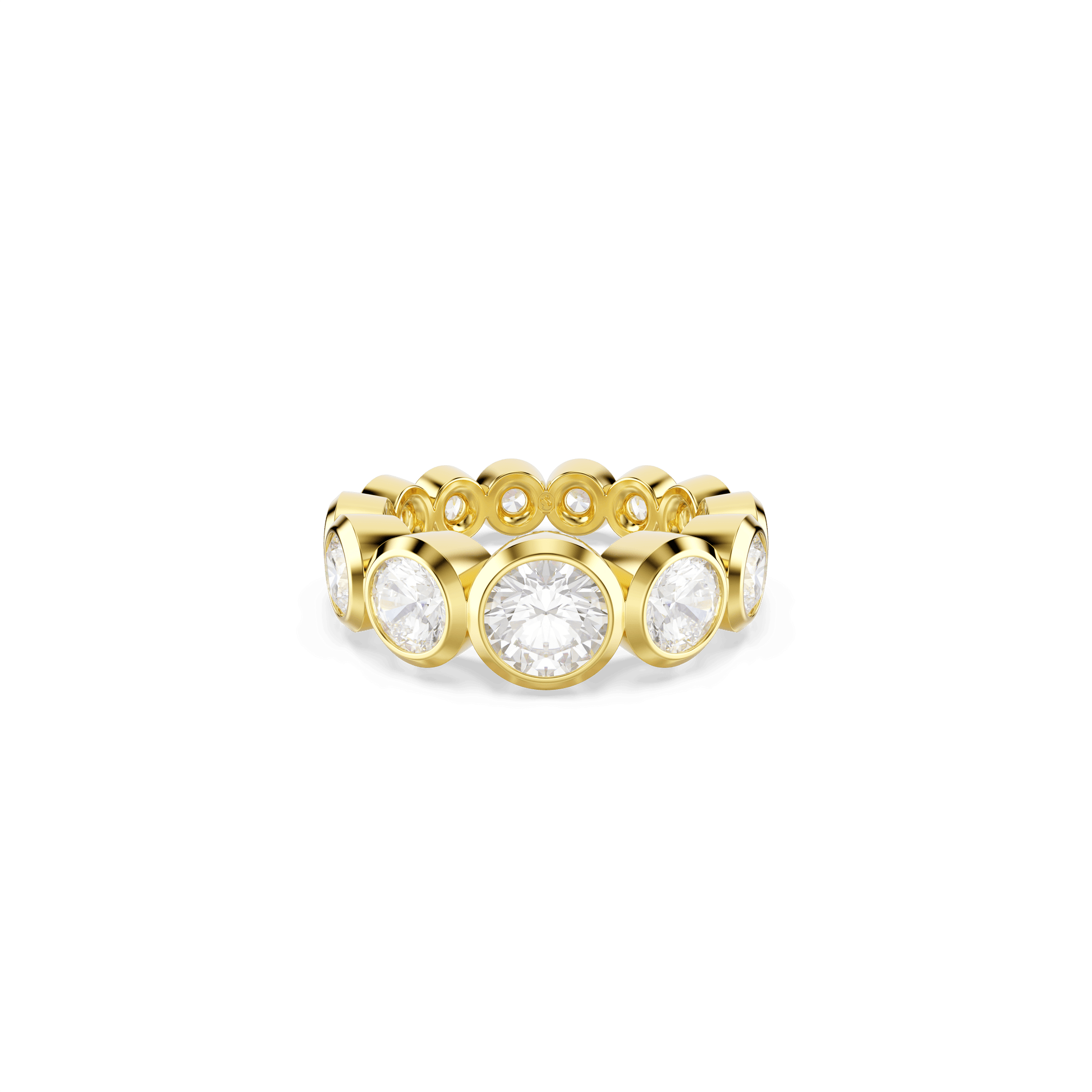Imber ring, Mixed round cuts, White, Gold-tone plated 5705475