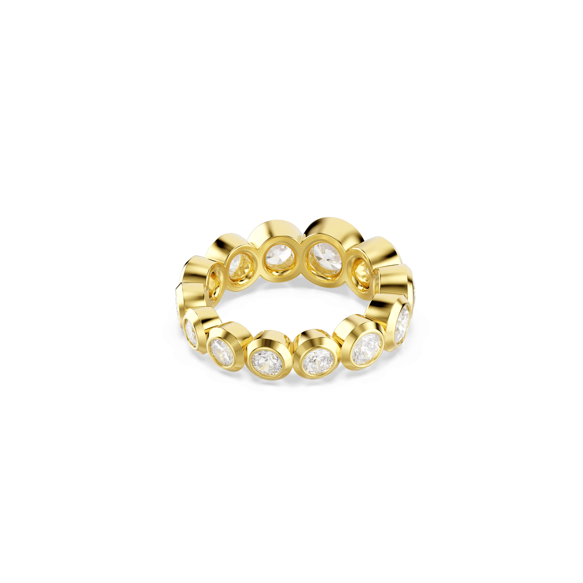 Imber ring, Mixed round cuts, White, Gold-tone plated 5705475