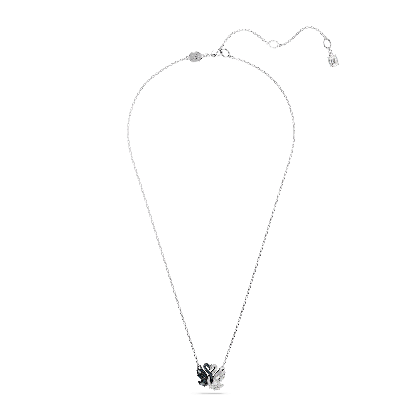 Swan pendant, Swan, Black, Mixed metal finish 5705721