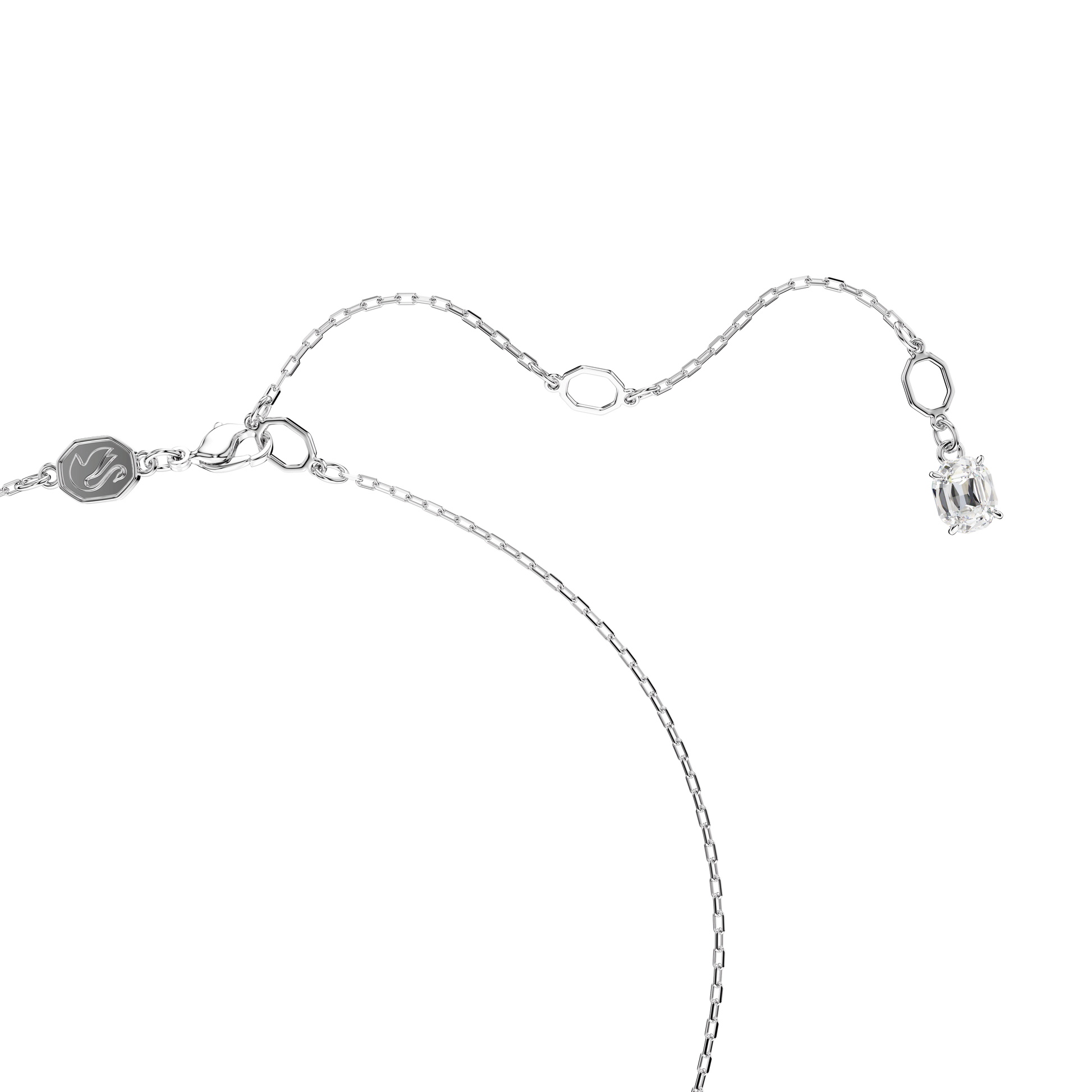Swan pendant, Swan, Black, Mixed metal finish 5705721